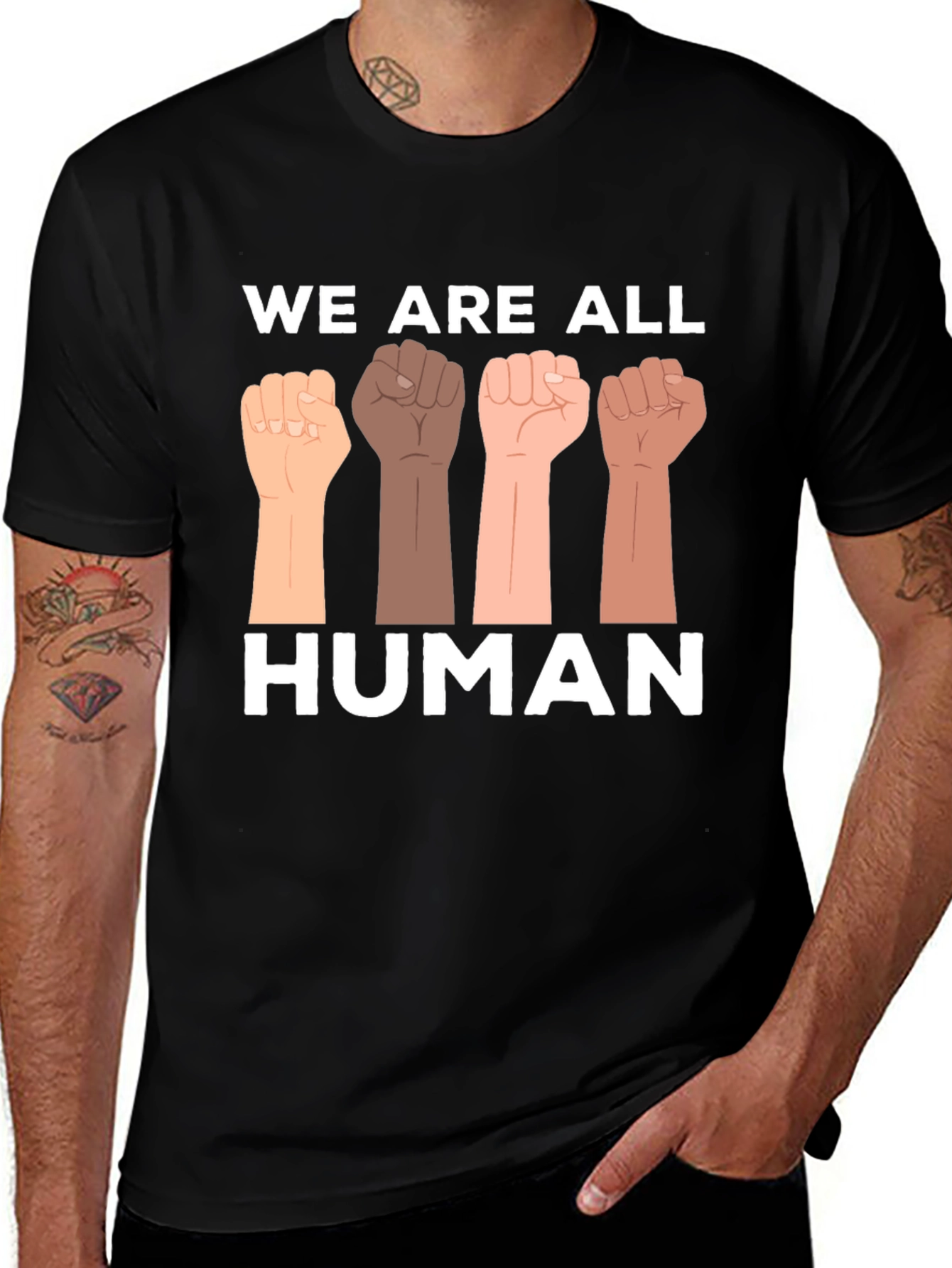Variant 27 of Unity T-Shirt - We Are All Human Graphic Tee