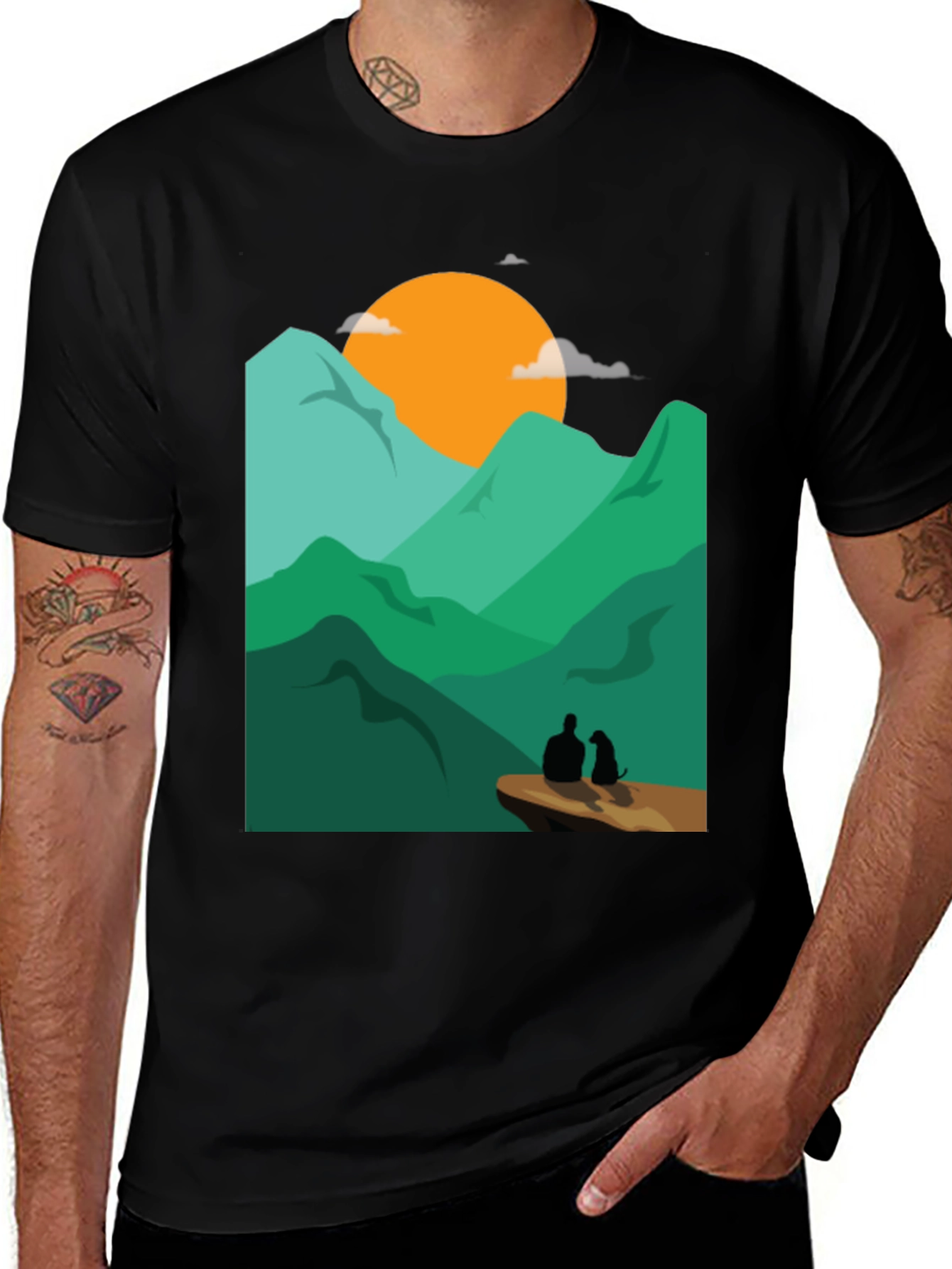 Variant 14 of Mountain View Graphic Tee - Adventure Awaits