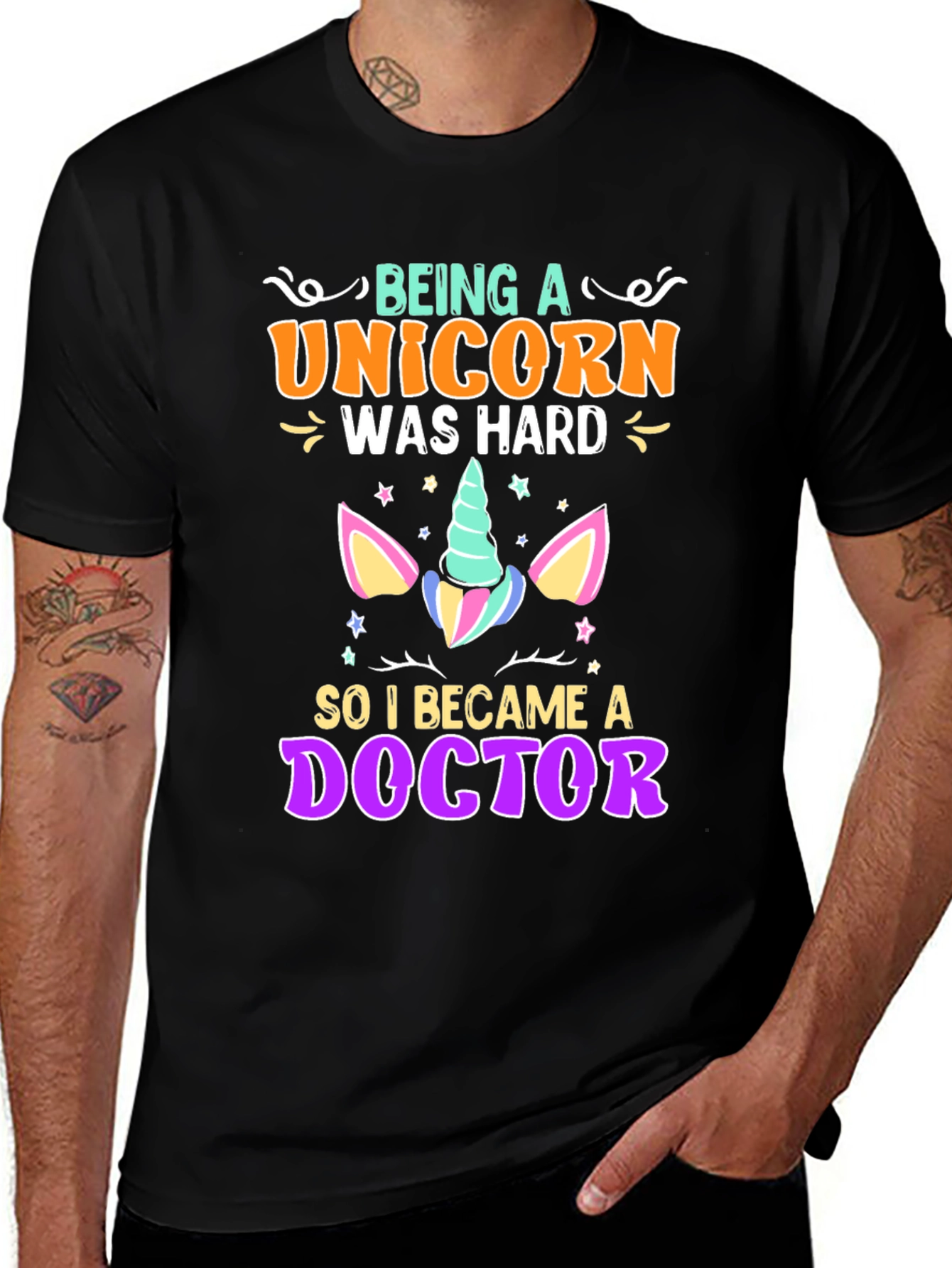 Variant 5 of Unicorn Doctor T-Shirt - Funny Graphic Tee