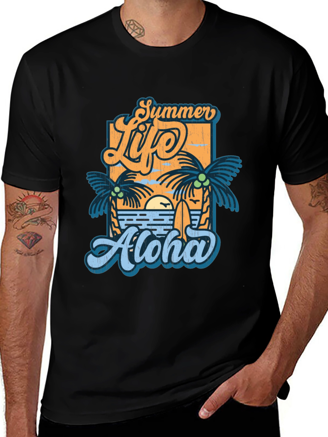 Variant 29 of Summer Life Aloha Graphic T-Shirt - Tropical Vibe