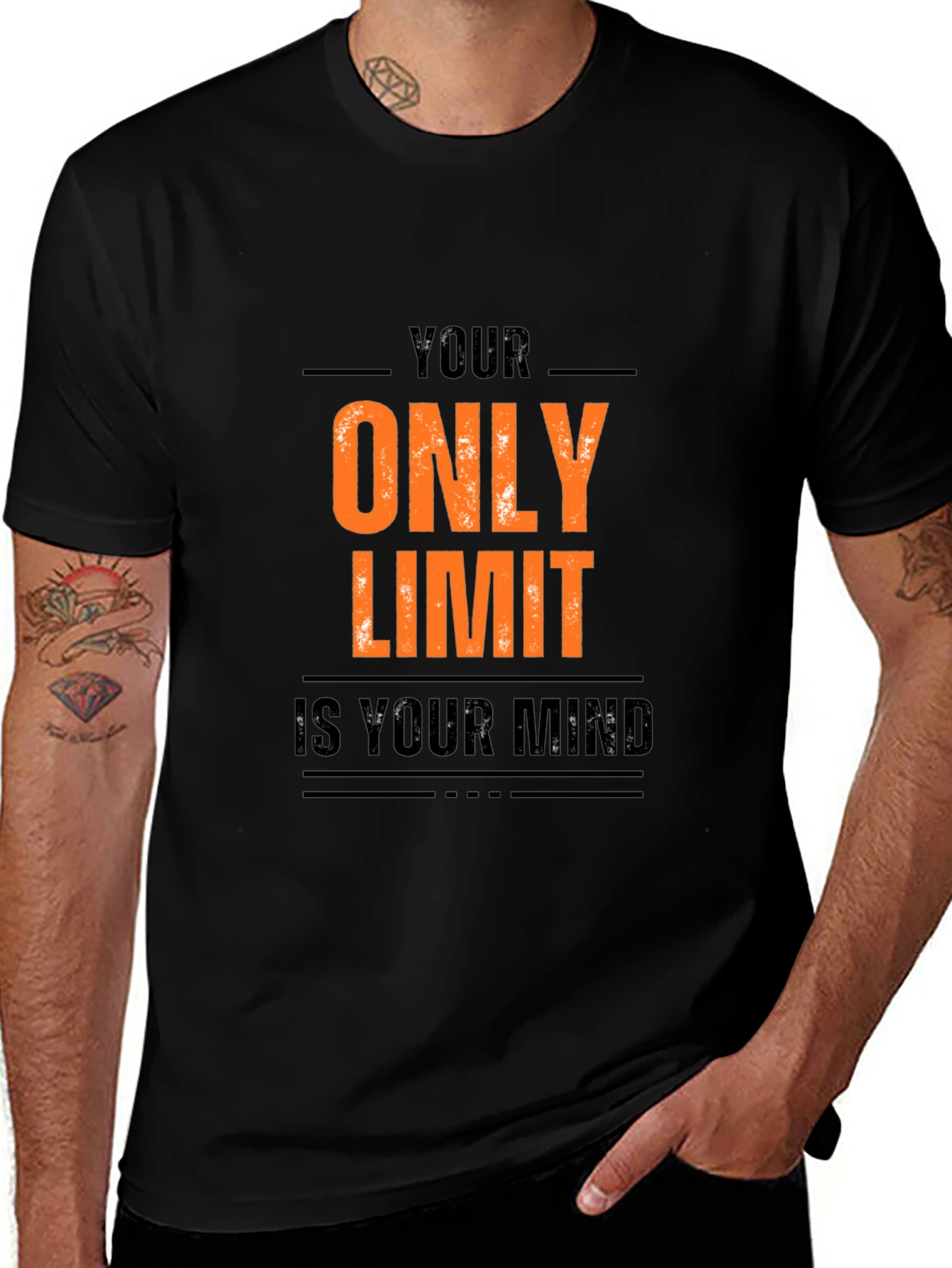 Variant 25 of Motivational T-Shirt - Your Only Limit