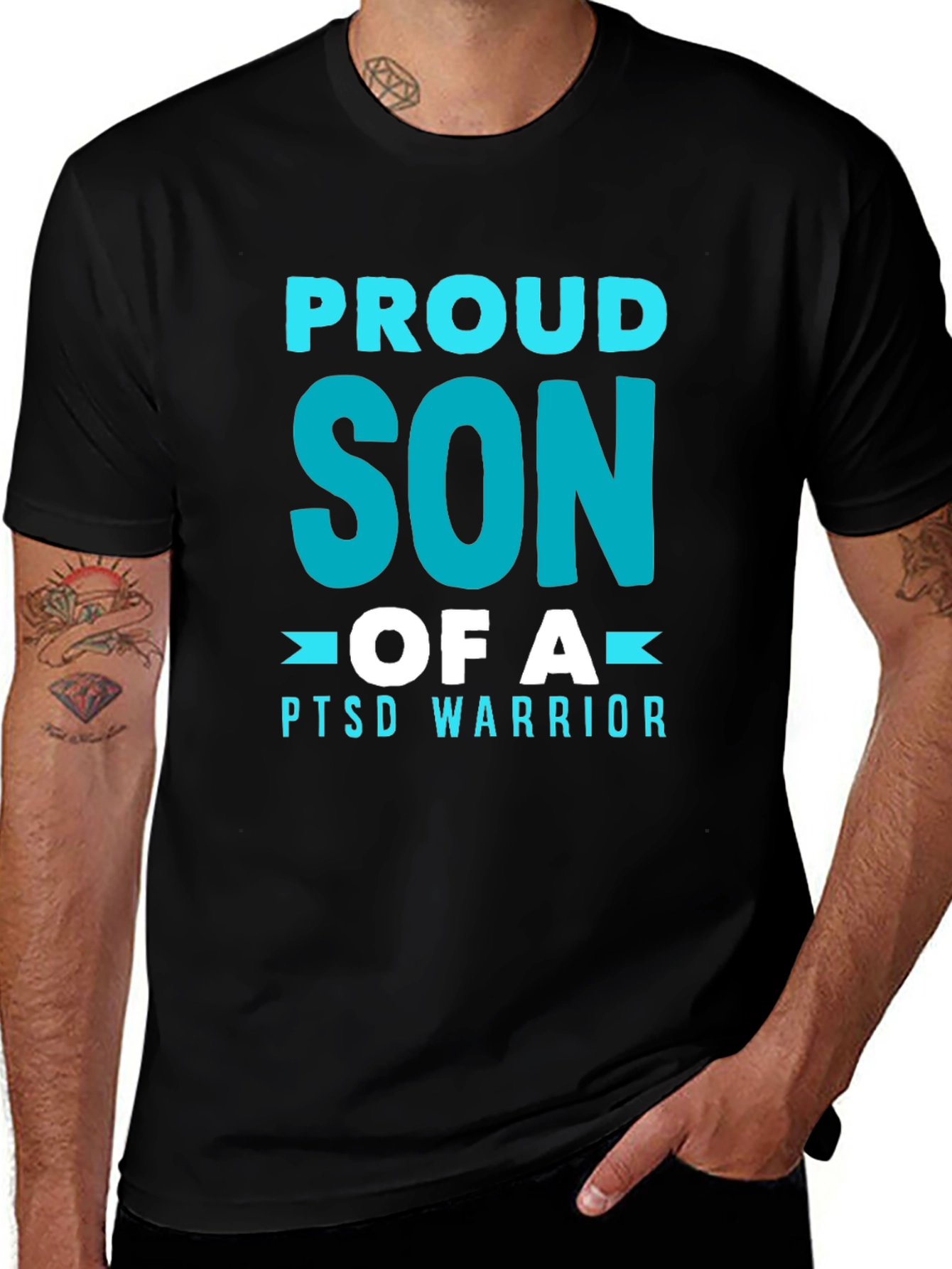 Proud Son of a PTSD Warrior Graphic Tee