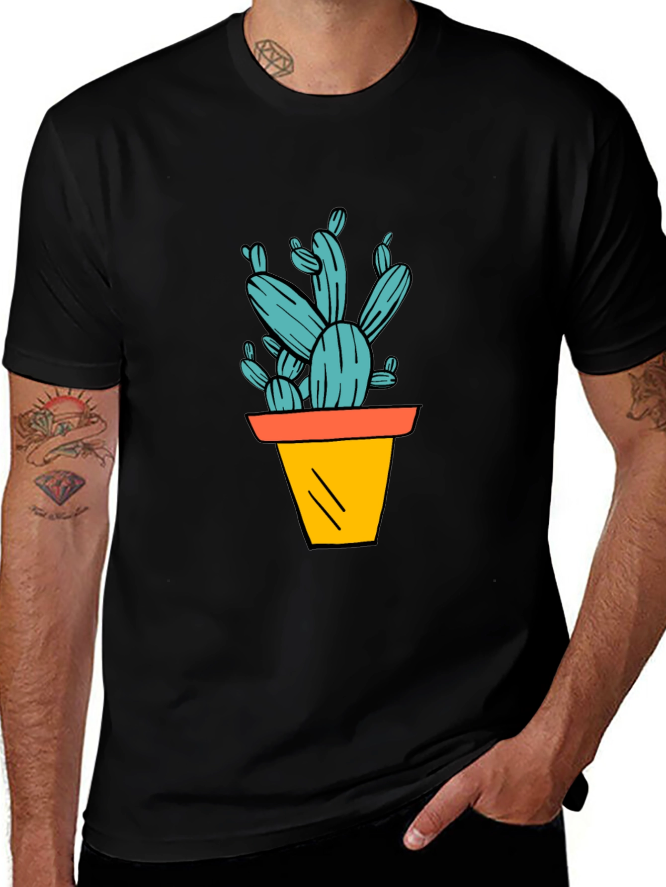 Variant 15 of Cactus Plant Graphic T-Shirt - Stylish and Comfortable