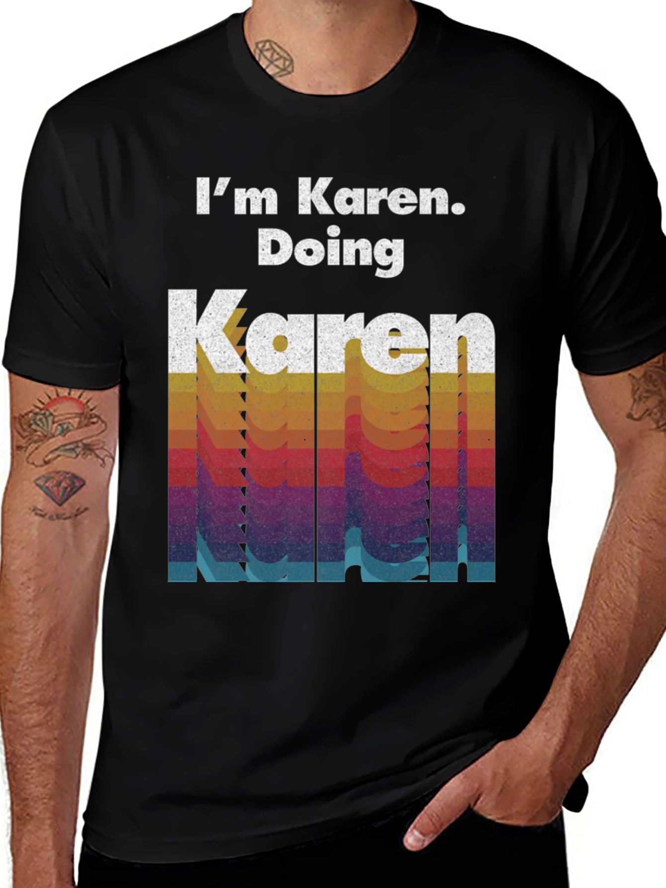 Variant 24 of I'm Karen Doing Karen Retro T-Shirt