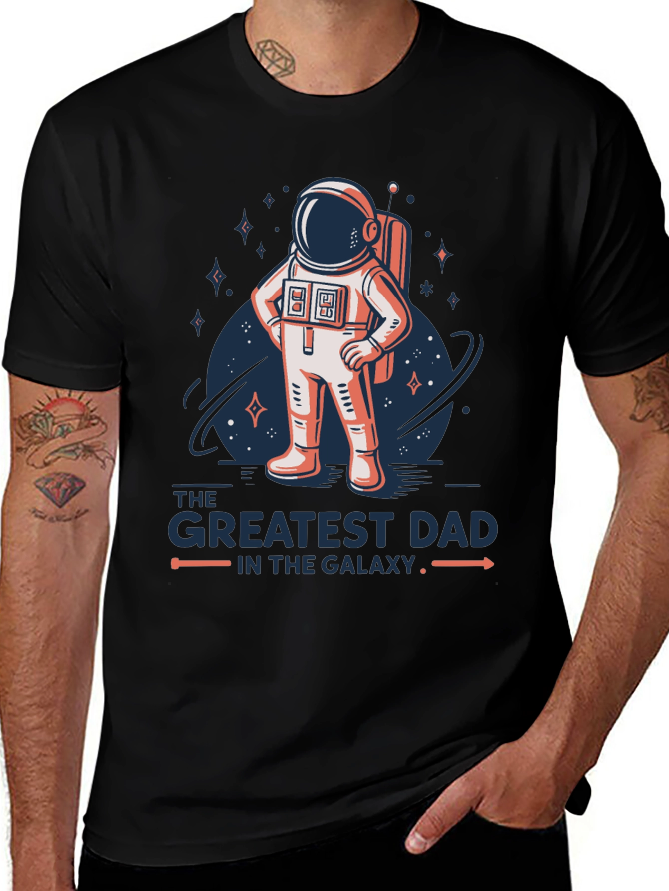 Variant 15 of Greatest Dad Galaxy Astronaut T-Shirt