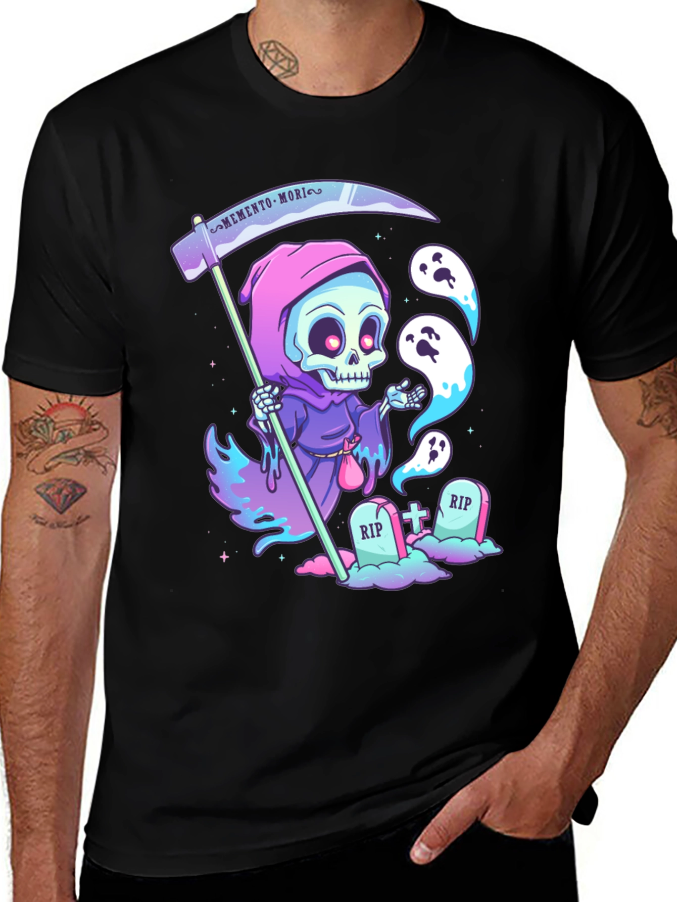 Variant 6 of Grim Reaper Cartoon T-Shirt