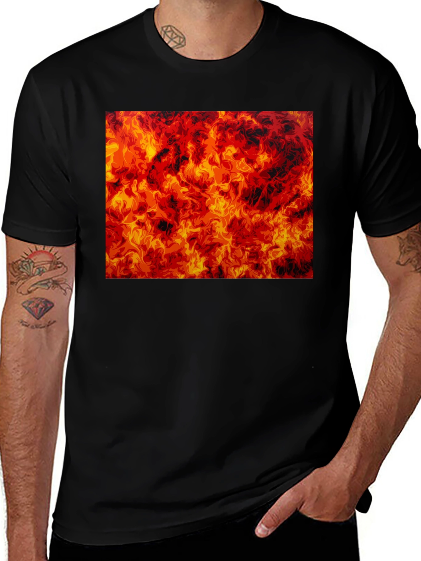 Inferno T-Shirt - Fiery Graphic Tee