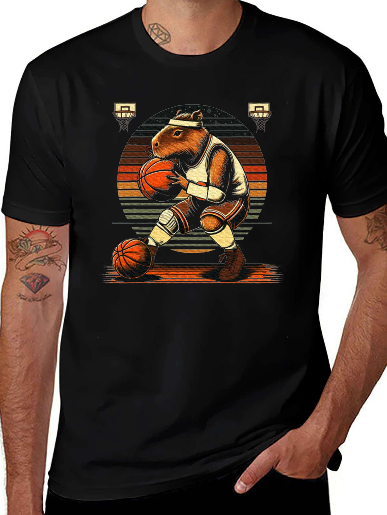 Variant 17 of Capybara Basketball T-Shirt