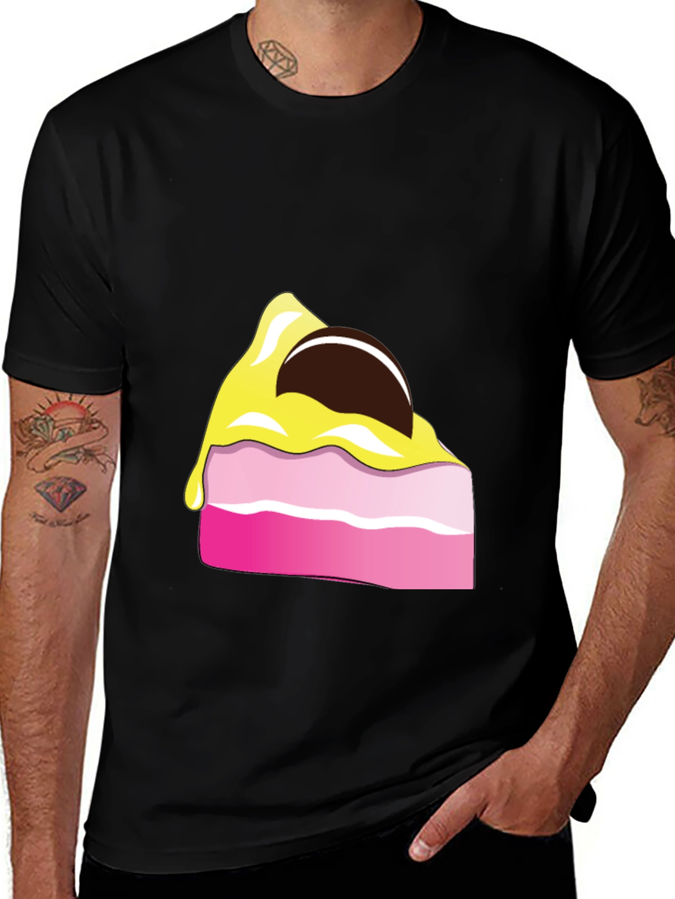 Variant 6 of Cake Slice Graphic Tee - Dessert Lover Shirt