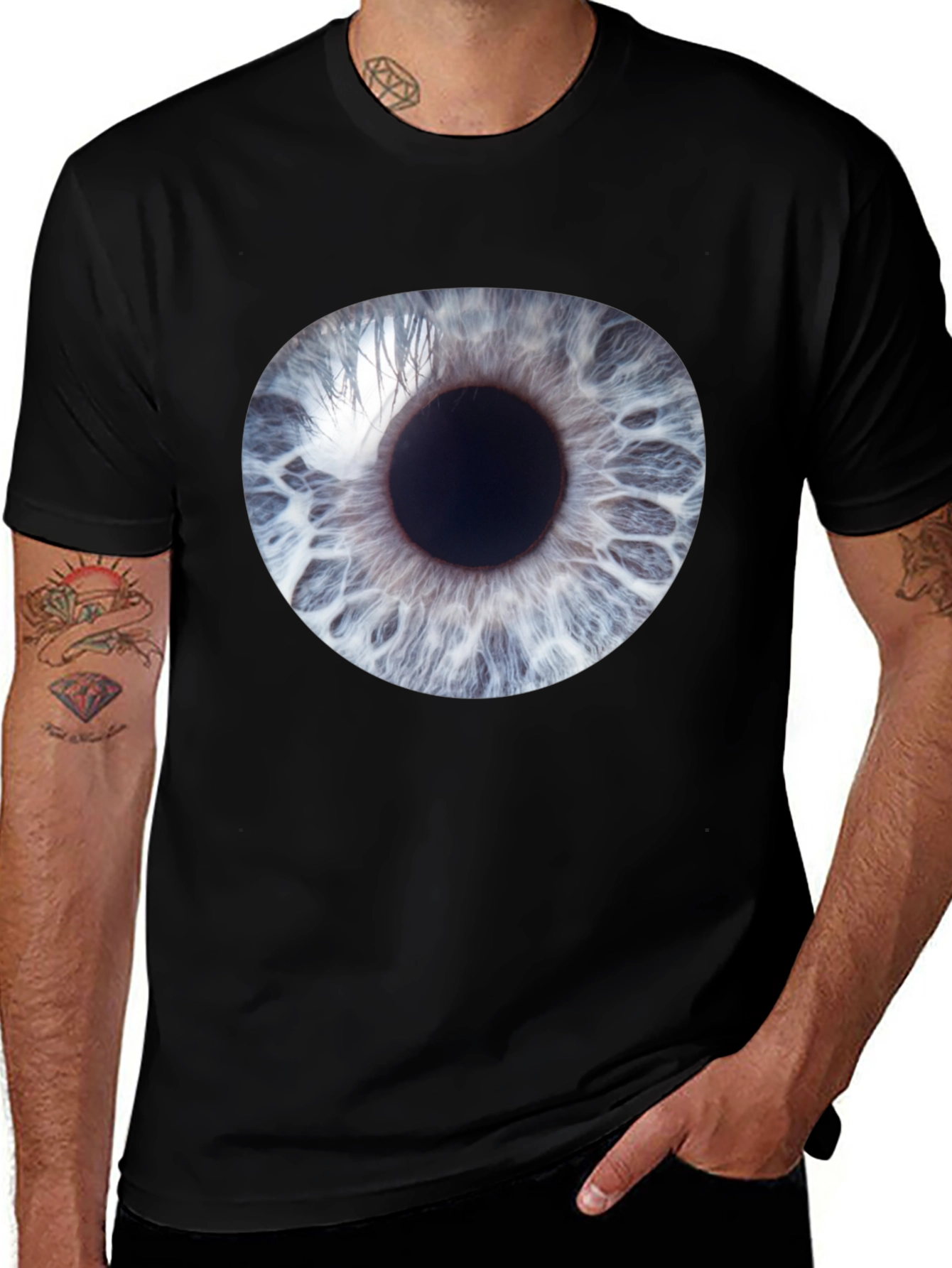 Variant 10 of Eye Graphic Black T-Shirt