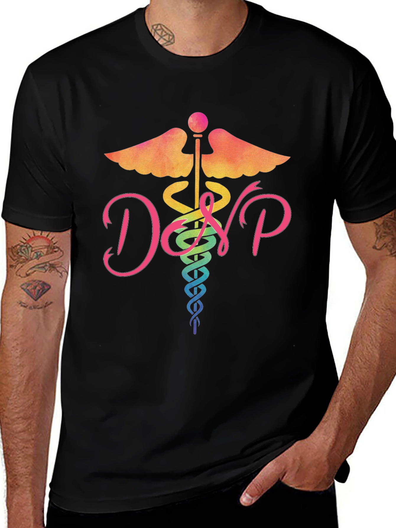 DNP Caduceus Black T-Shirt