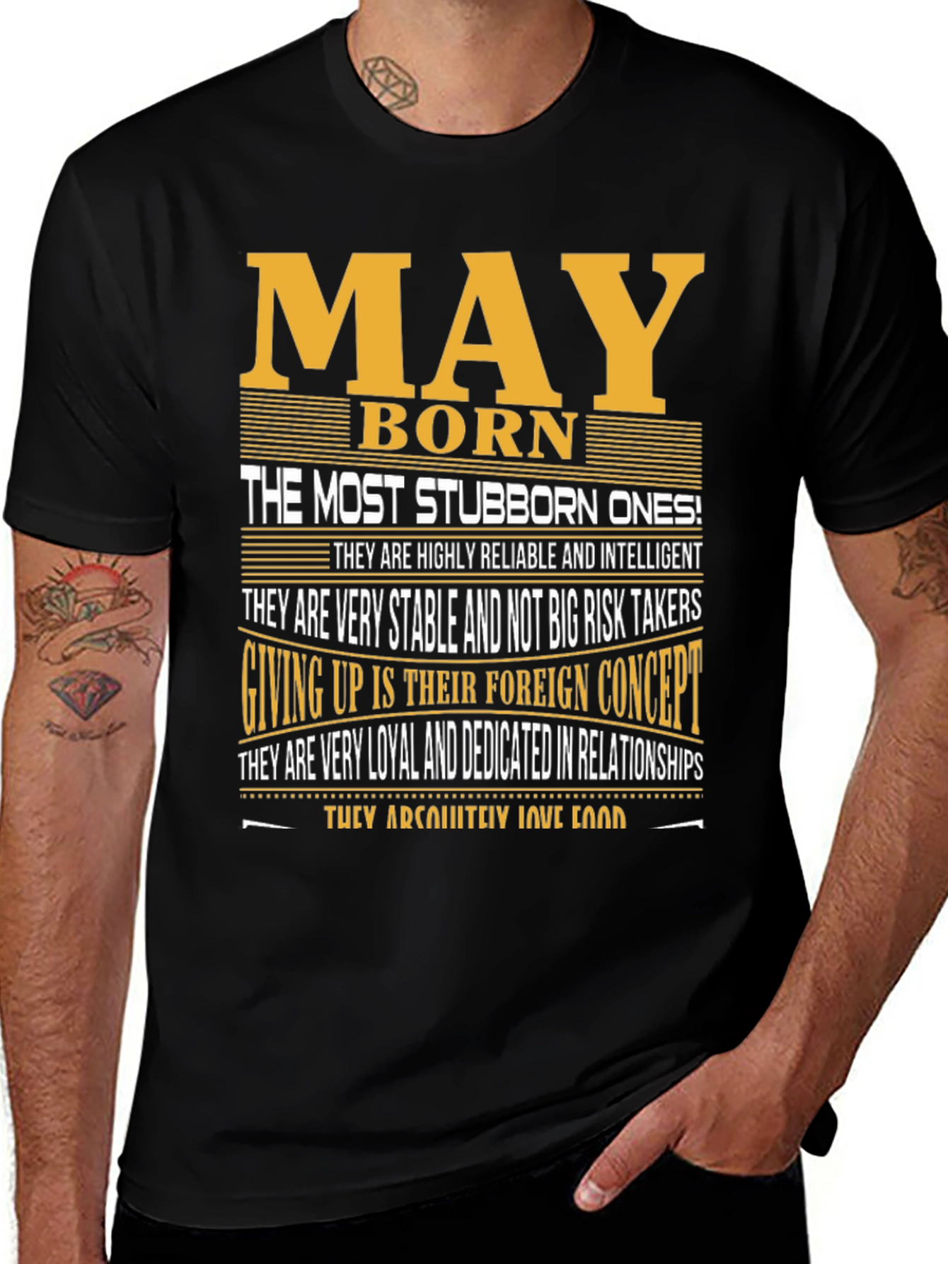 Variant 18 of May Born Stubborn T-Shirt - Birthday Gift