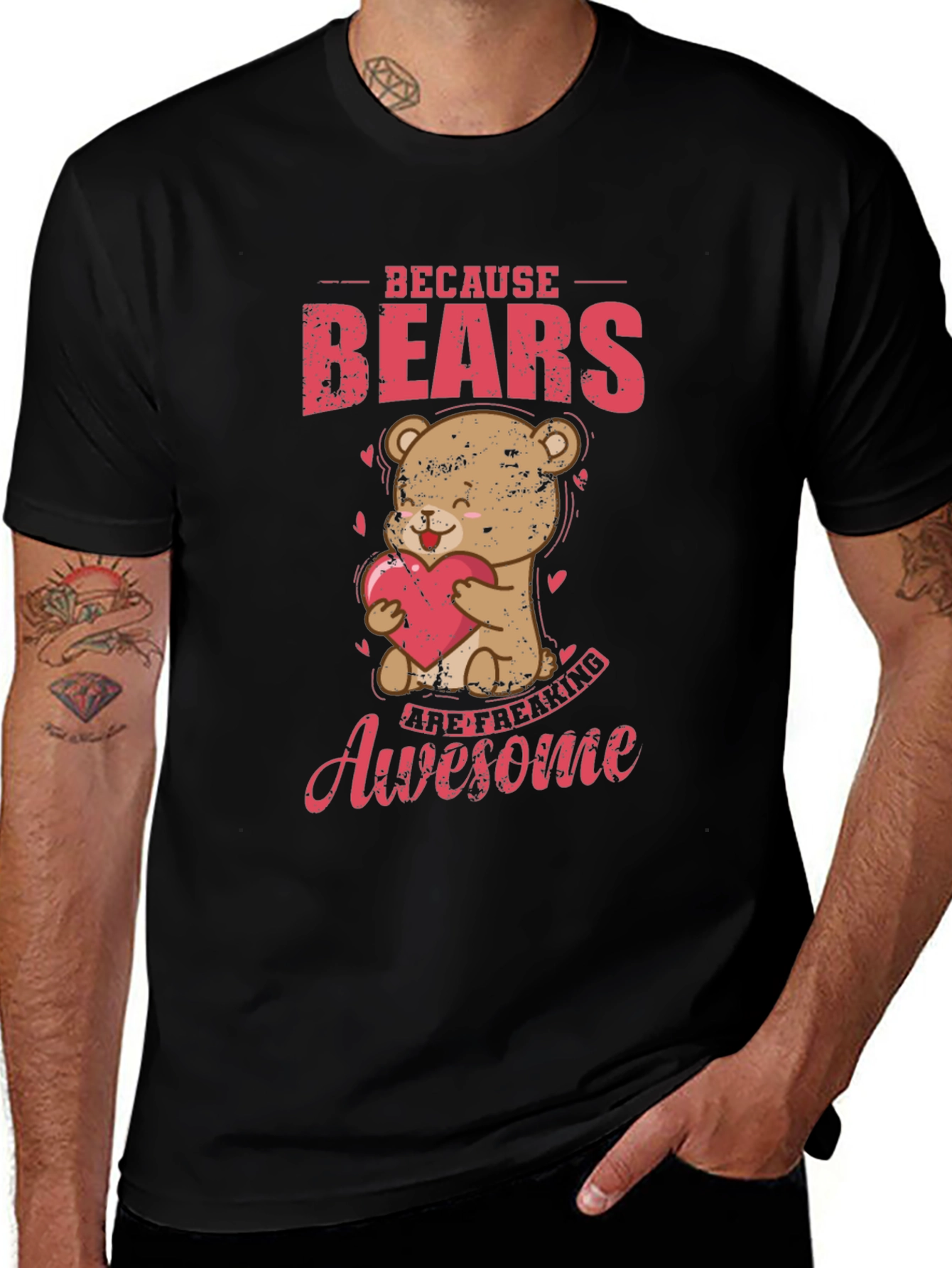 Variant 18 of Funny Bear Awesome T-Shirt