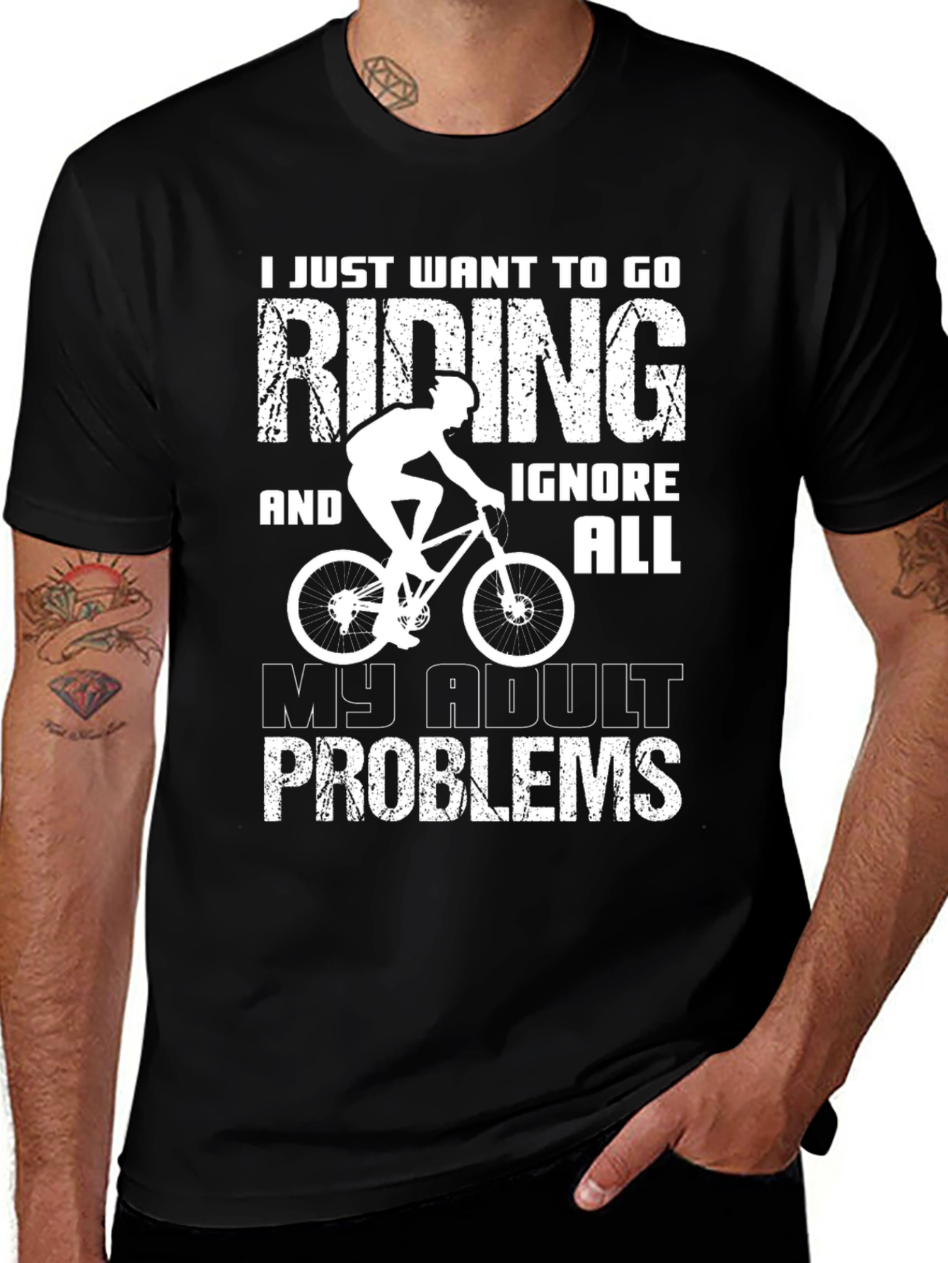 Variant 3 of Riding T-Shirt: Ignore Adult Problems