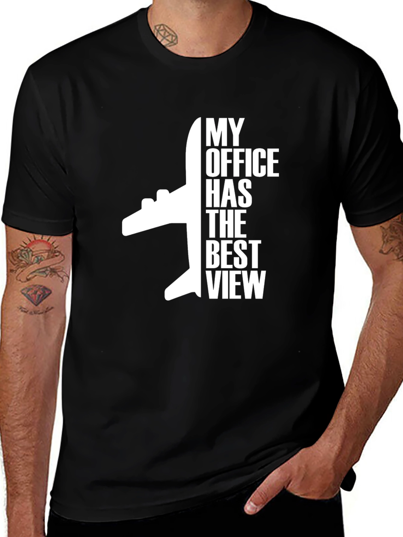 Variant 10 of Pilot's View T-Shirt - Airplane Design