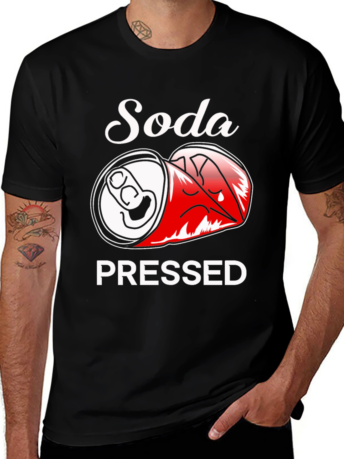 Variant 21 of Soda Pressed Black Graphic Tee 