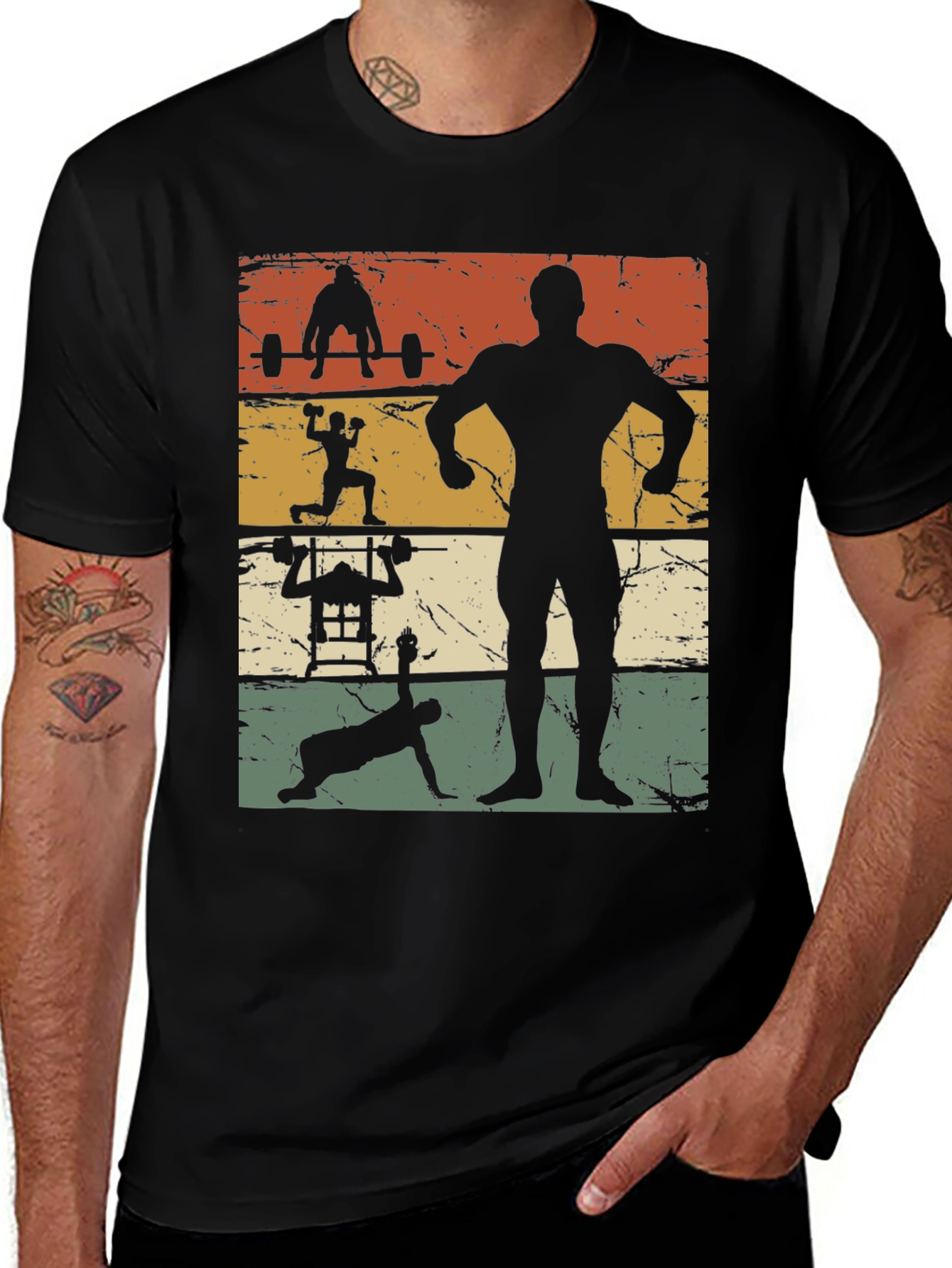 Variant 16 of Vintage Bodybuilding Workout T-Shirt