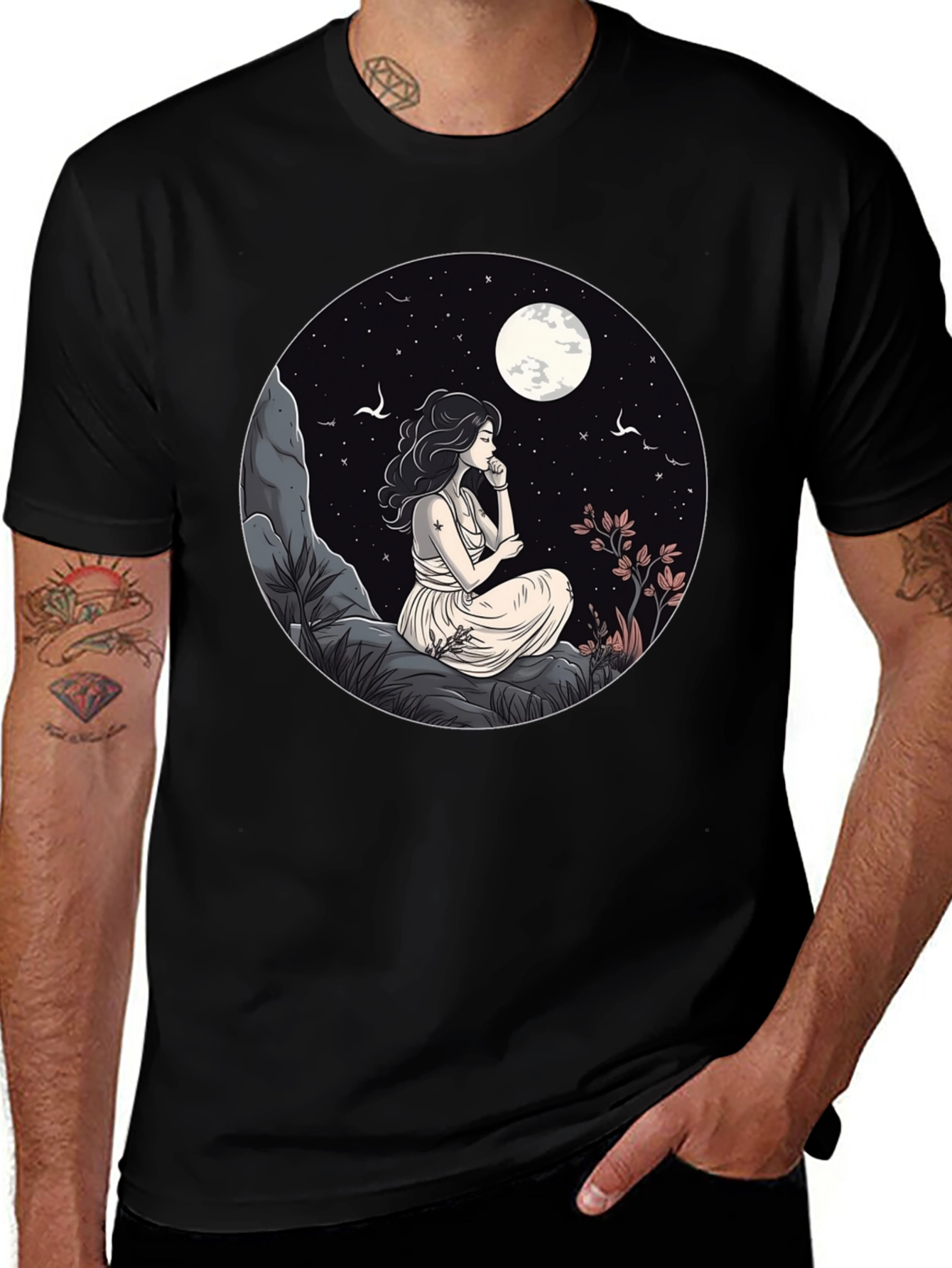 Variant 3 of Moonlit Dreamer Graphic Tee