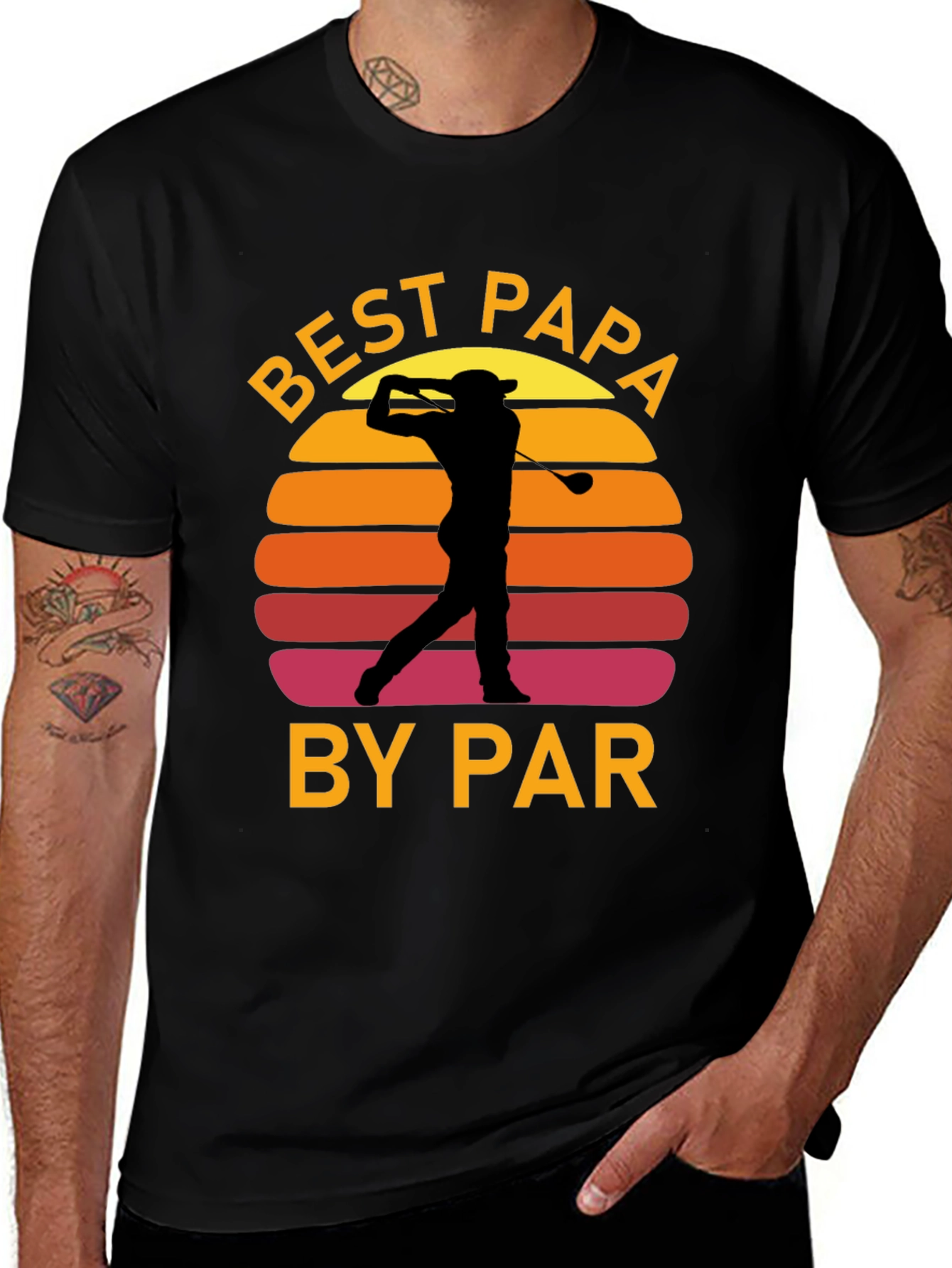 Variant 2 of Best Papa By Par Golf T-Shirt - Men's