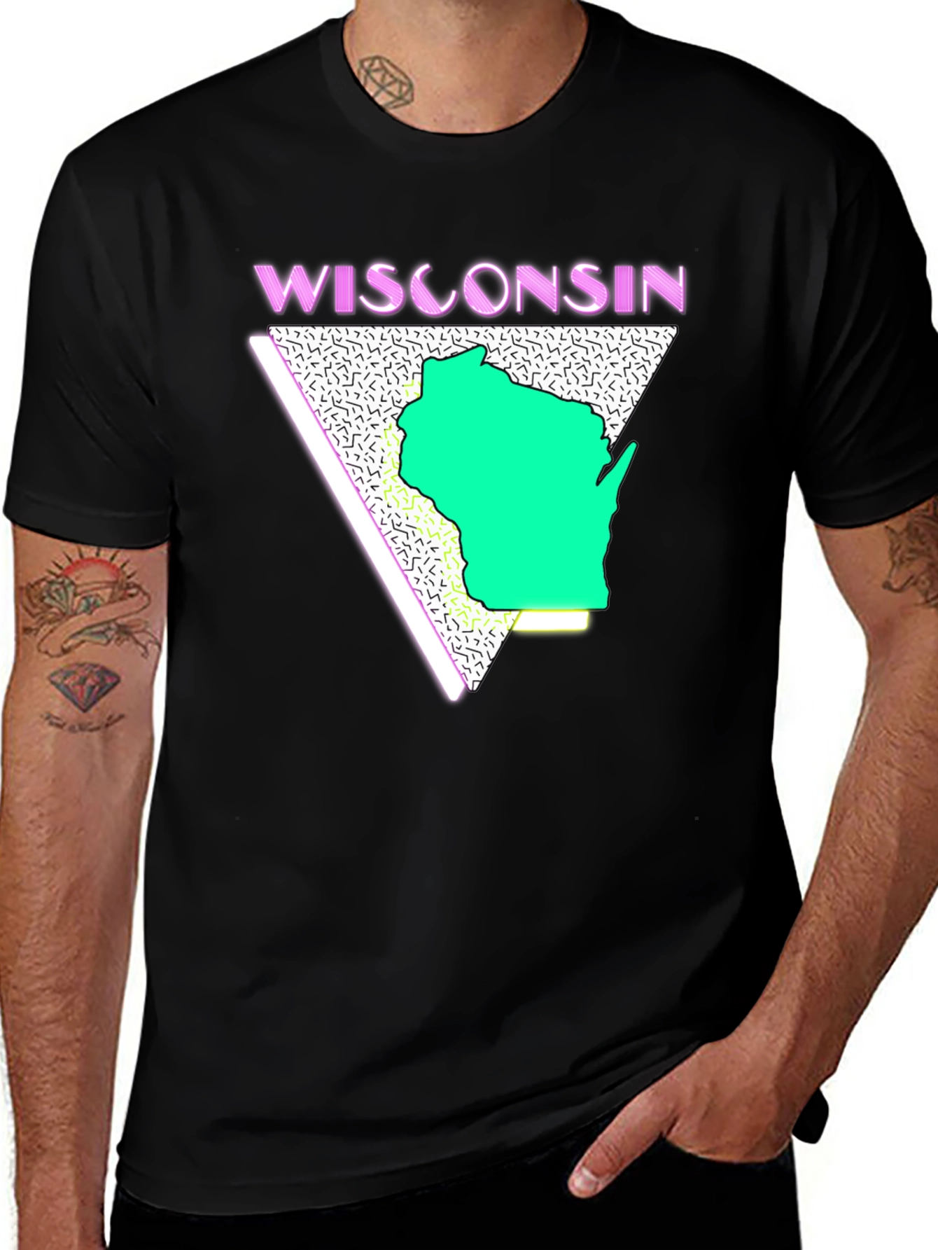 Variant 22 of Retro Wisconsin Graphic T-Shirt