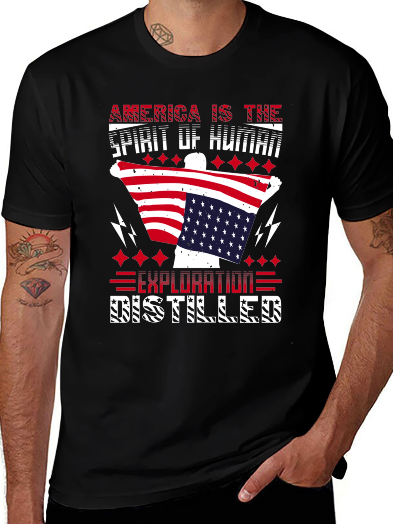 Variant 7 of Patriotic America T-Shirt: Exploration Distilled