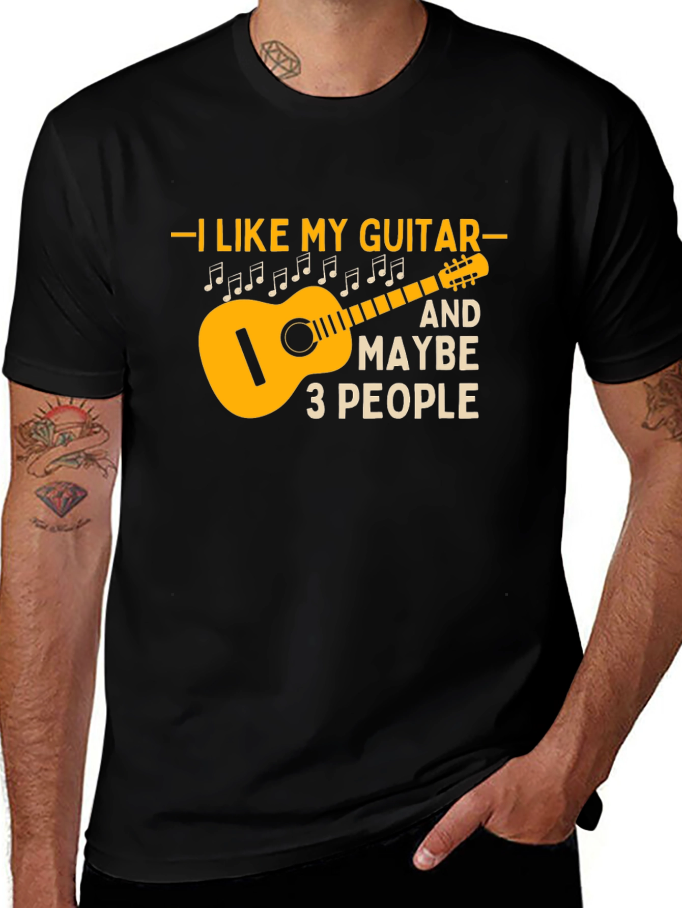 Variant 12 of I Like My Guitar T-Shirt - Music Lover Tee
