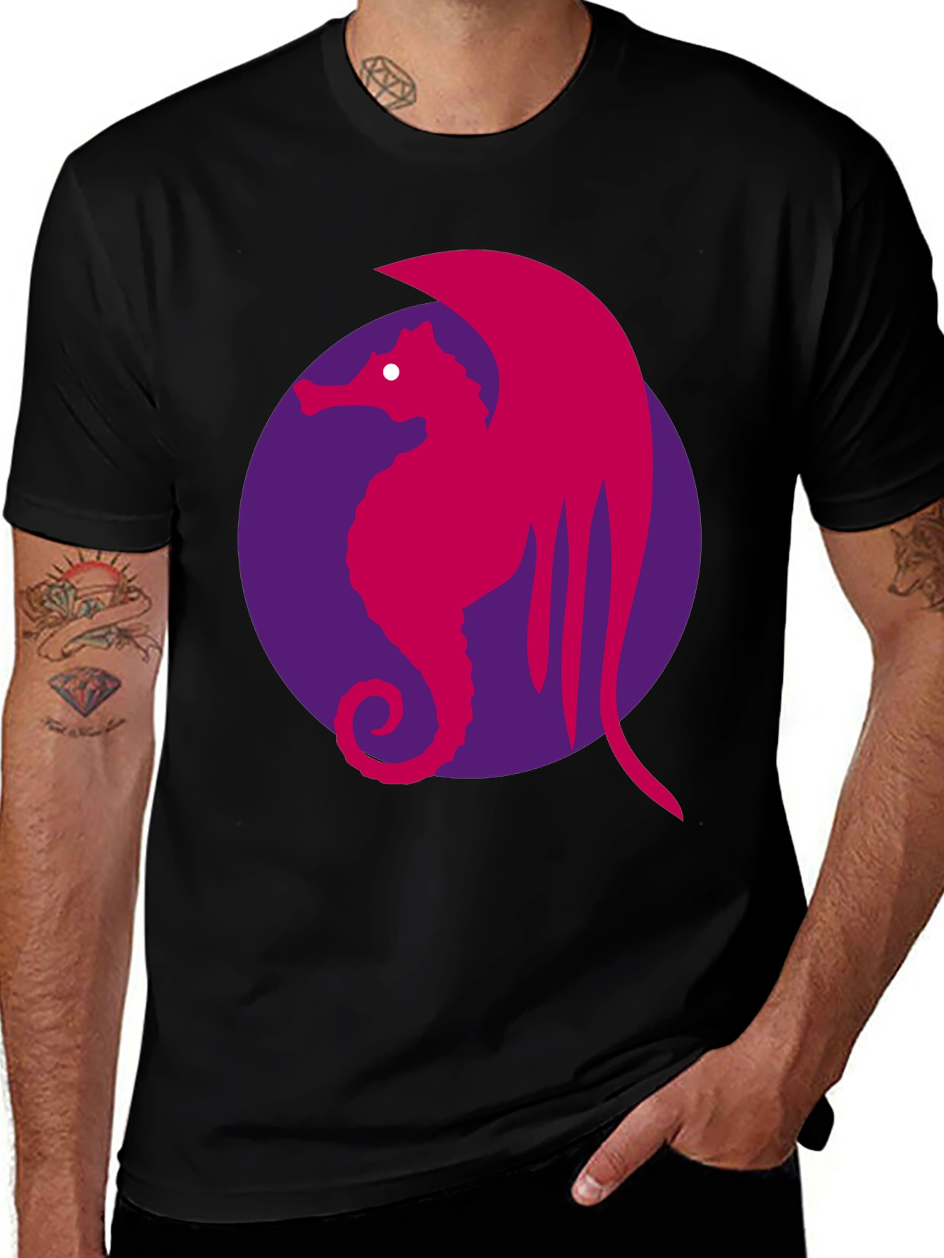 Variant 7 of Sea Horse Graphic Tee
