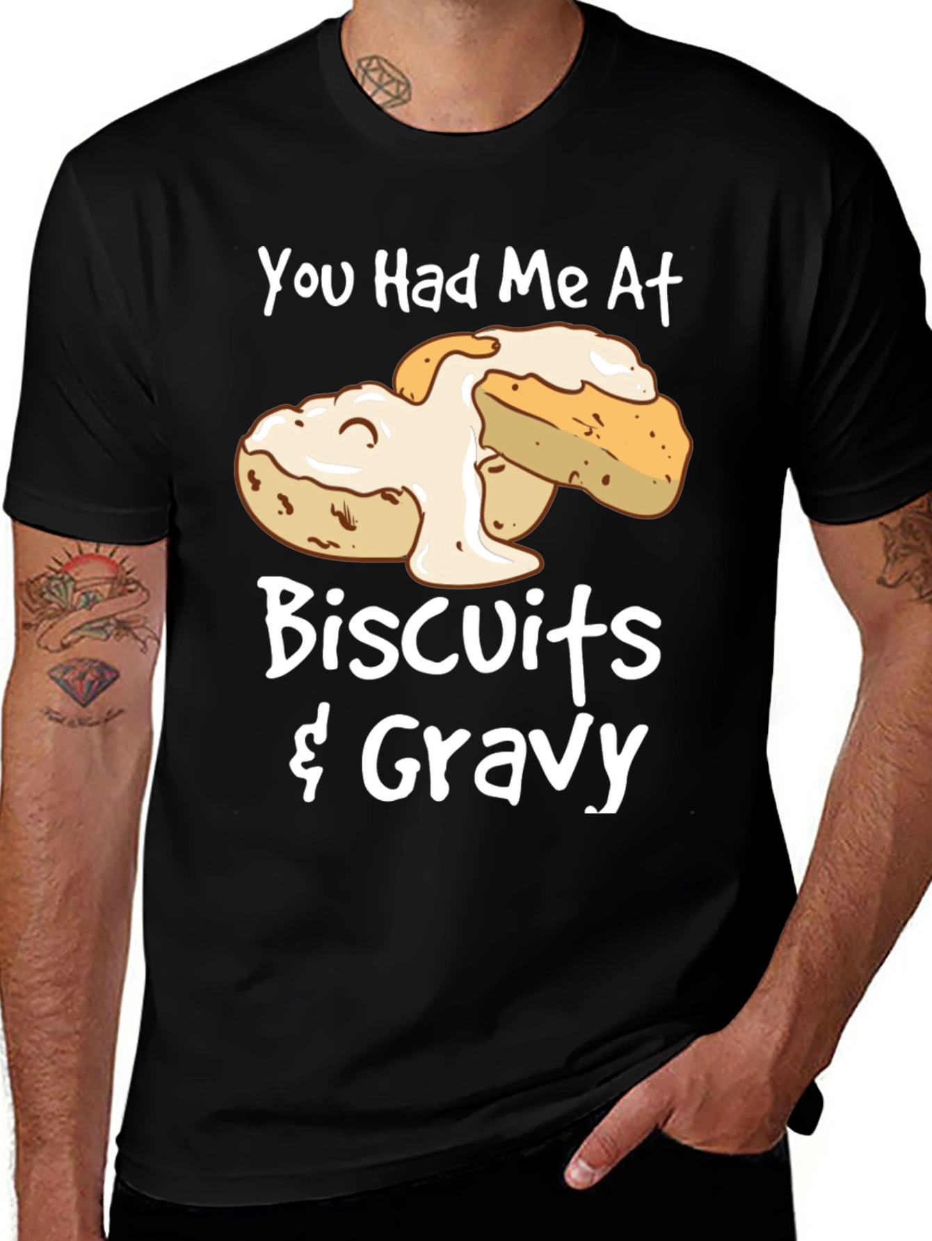 Biscuits & Gravy Graphic Tee - Foodie T-Shirt