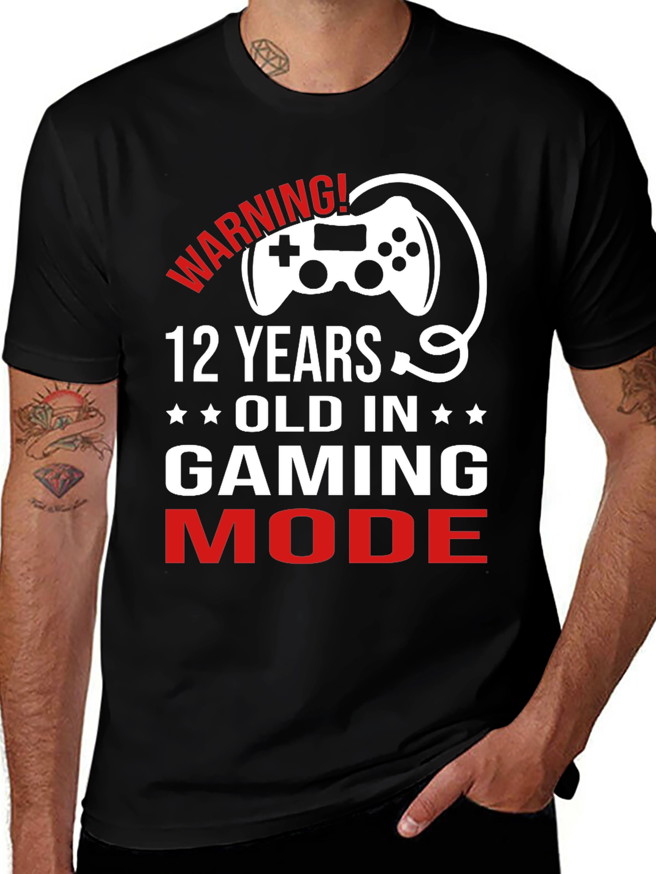 Variant 9 of 12 Years Old Gaming Mode T-Shirt