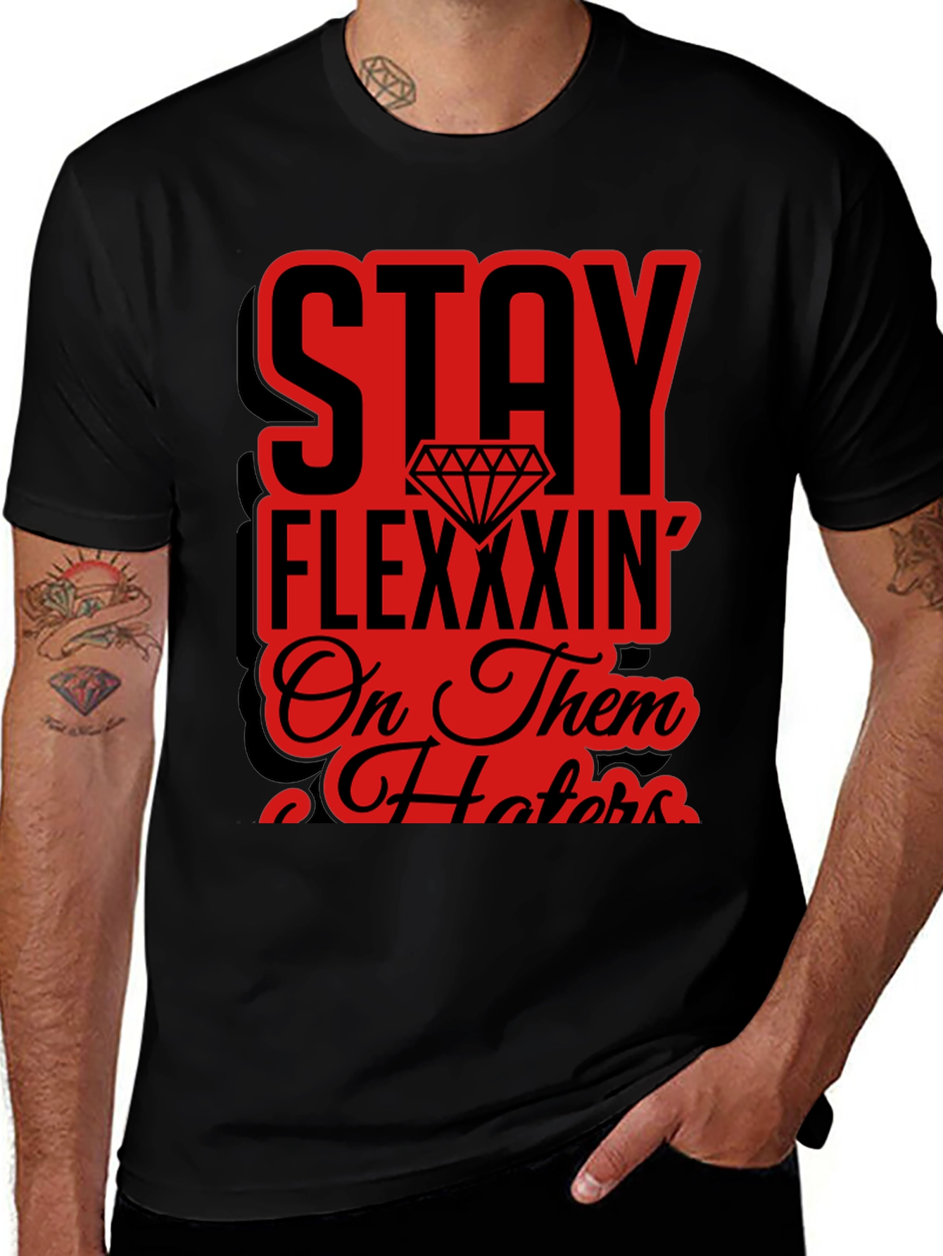 Stay Flexxin' T-Shirt - Black