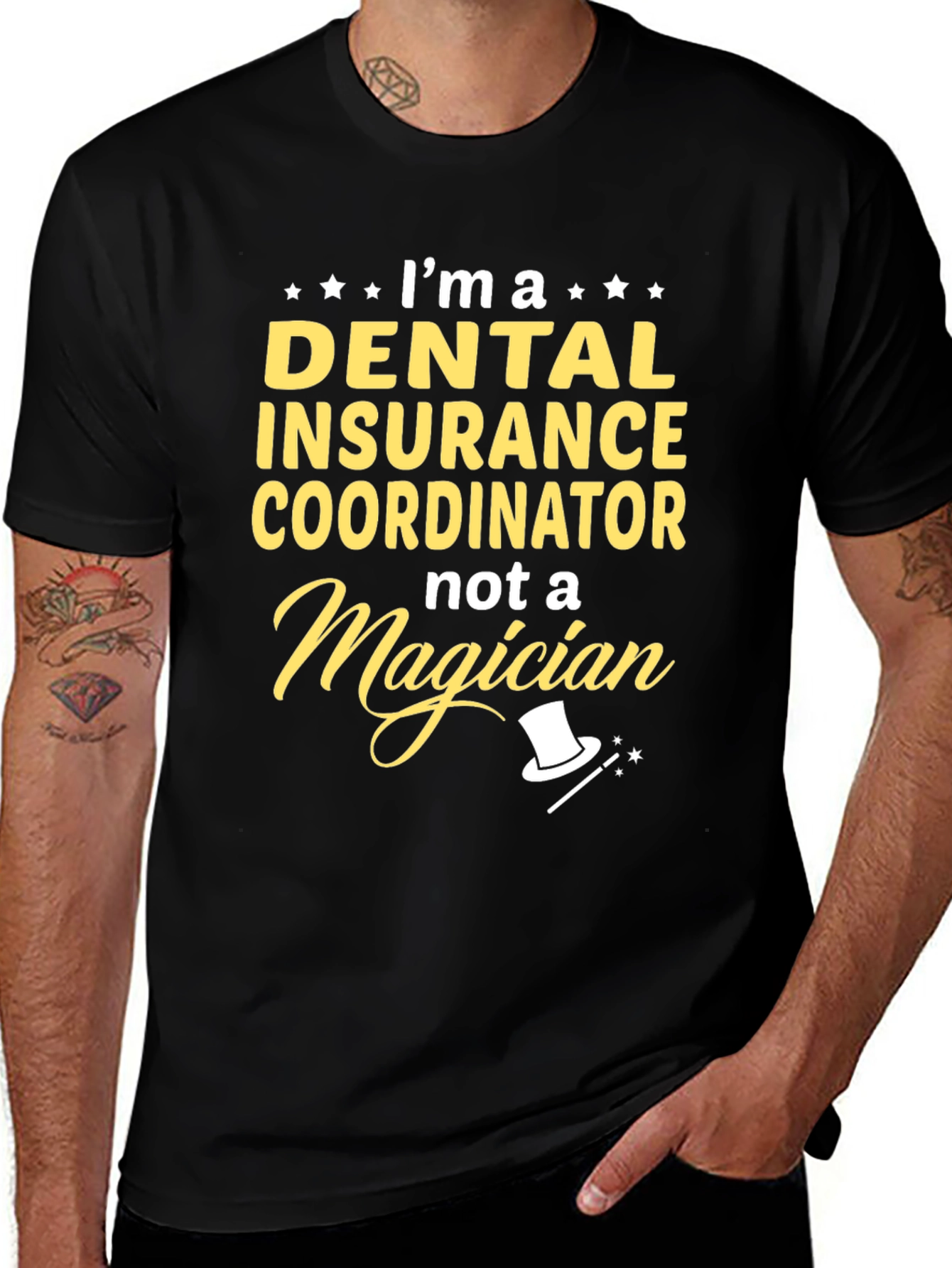 Black Dental Insurance Coordinator T-Shirt main image