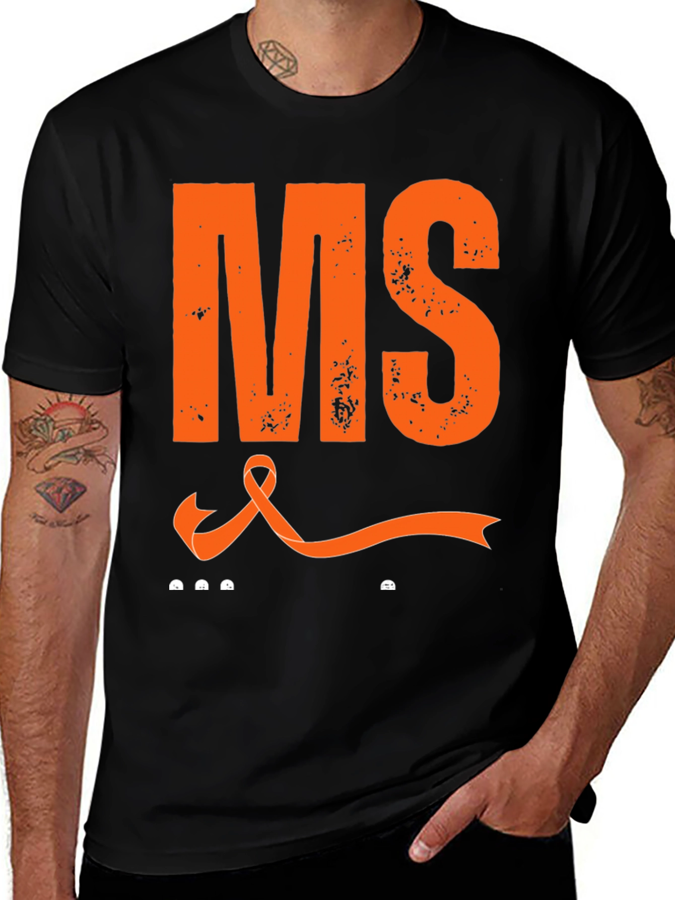 MS Awareness Ribbon Graphic Tee