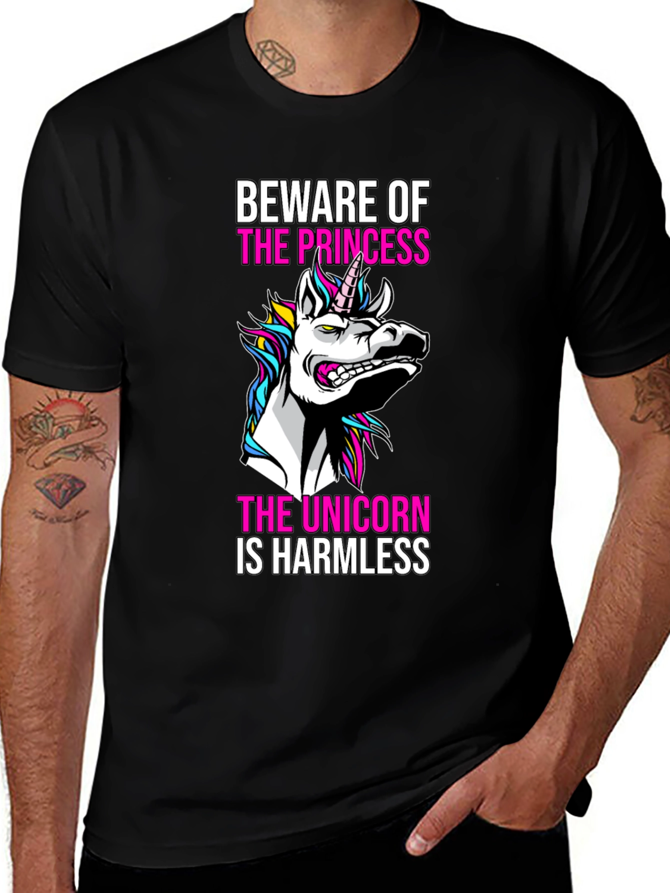 Variant 28 of Beware the Princess, Unicorn T-Shirt
