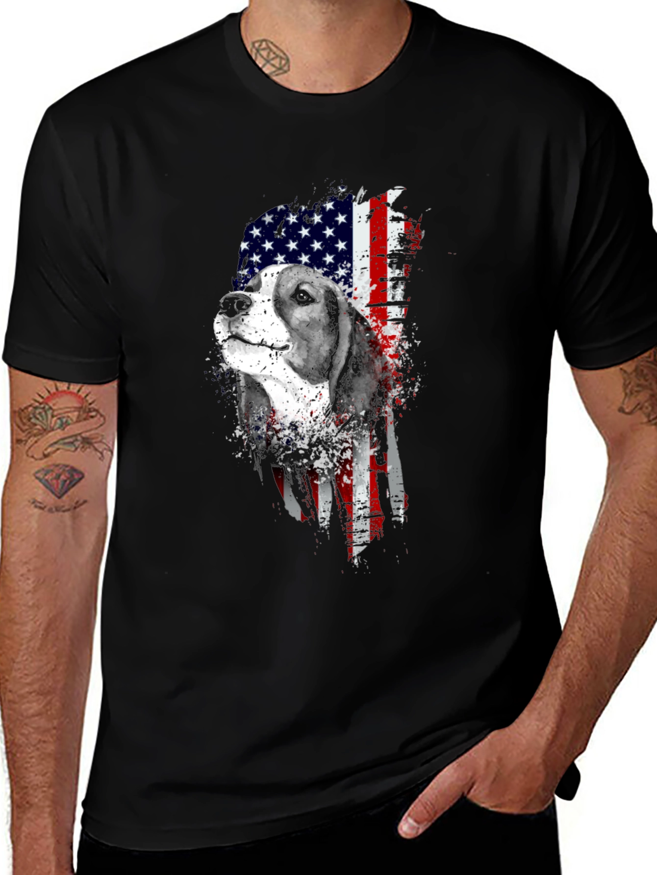 Variant 4 of American Beagle Graphic T-Shirt