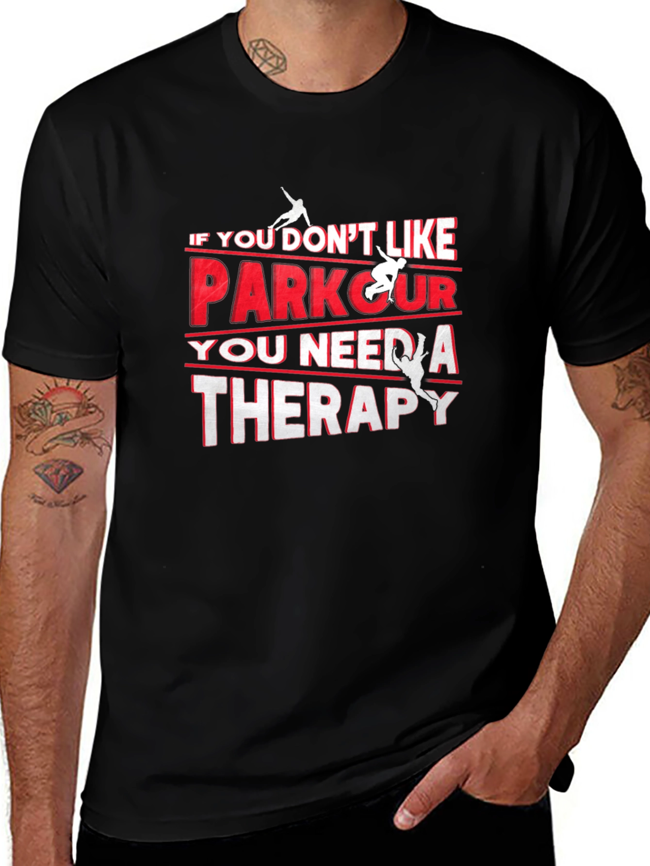 Parkour Therapy Black T-Shirt