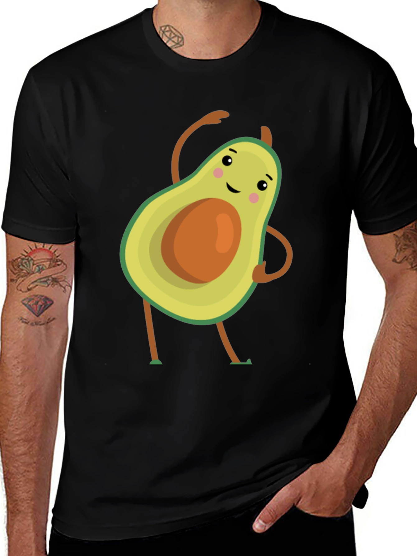Variant 21 of Dancing Avocado Graphic Tee - Unique Design