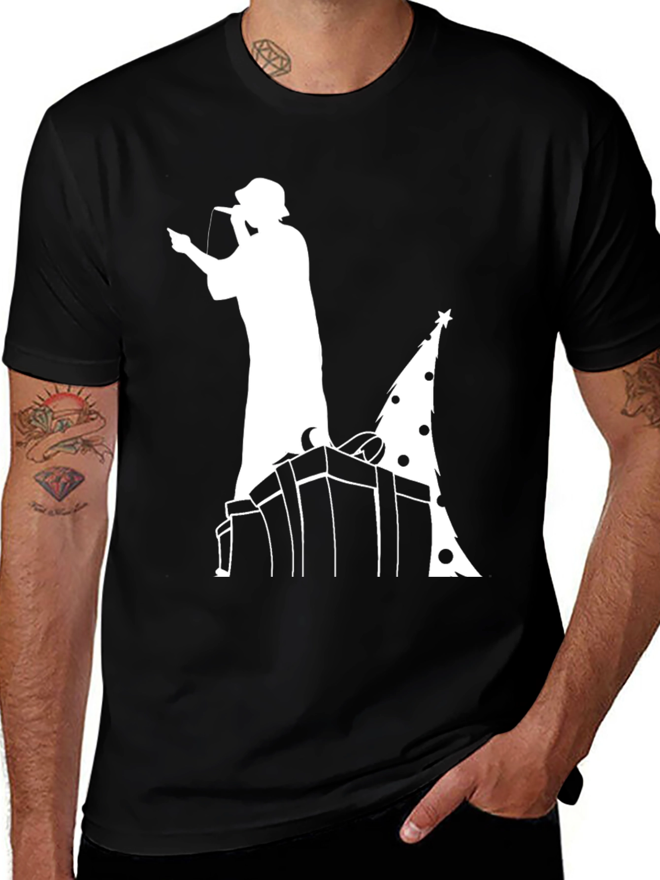 Rapper Christmas Tree T-Shirt