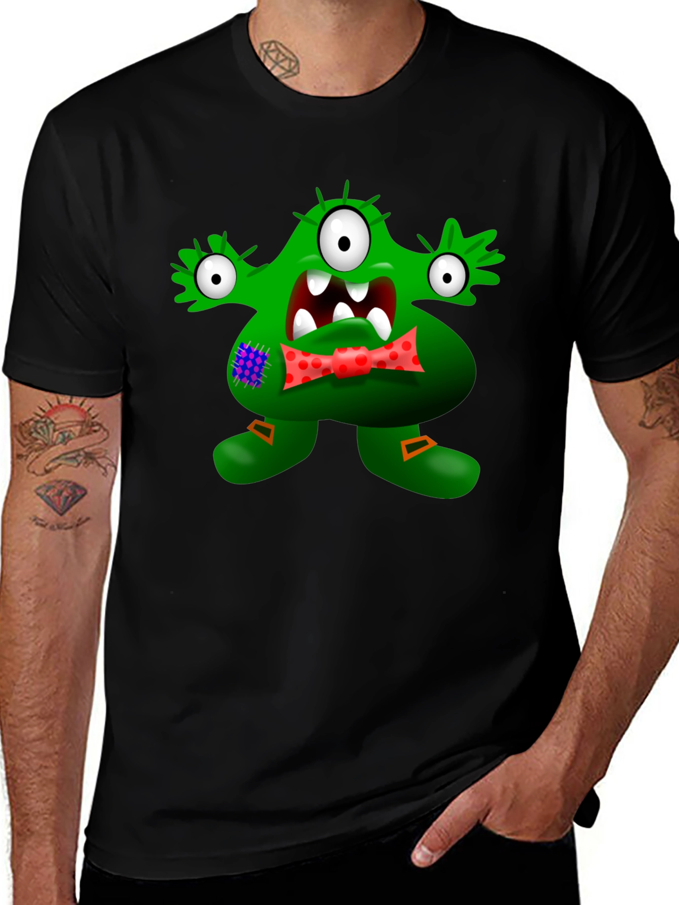 Variant 24 of Monster Graphic T-Shirt - Funny Cartoon Tee
