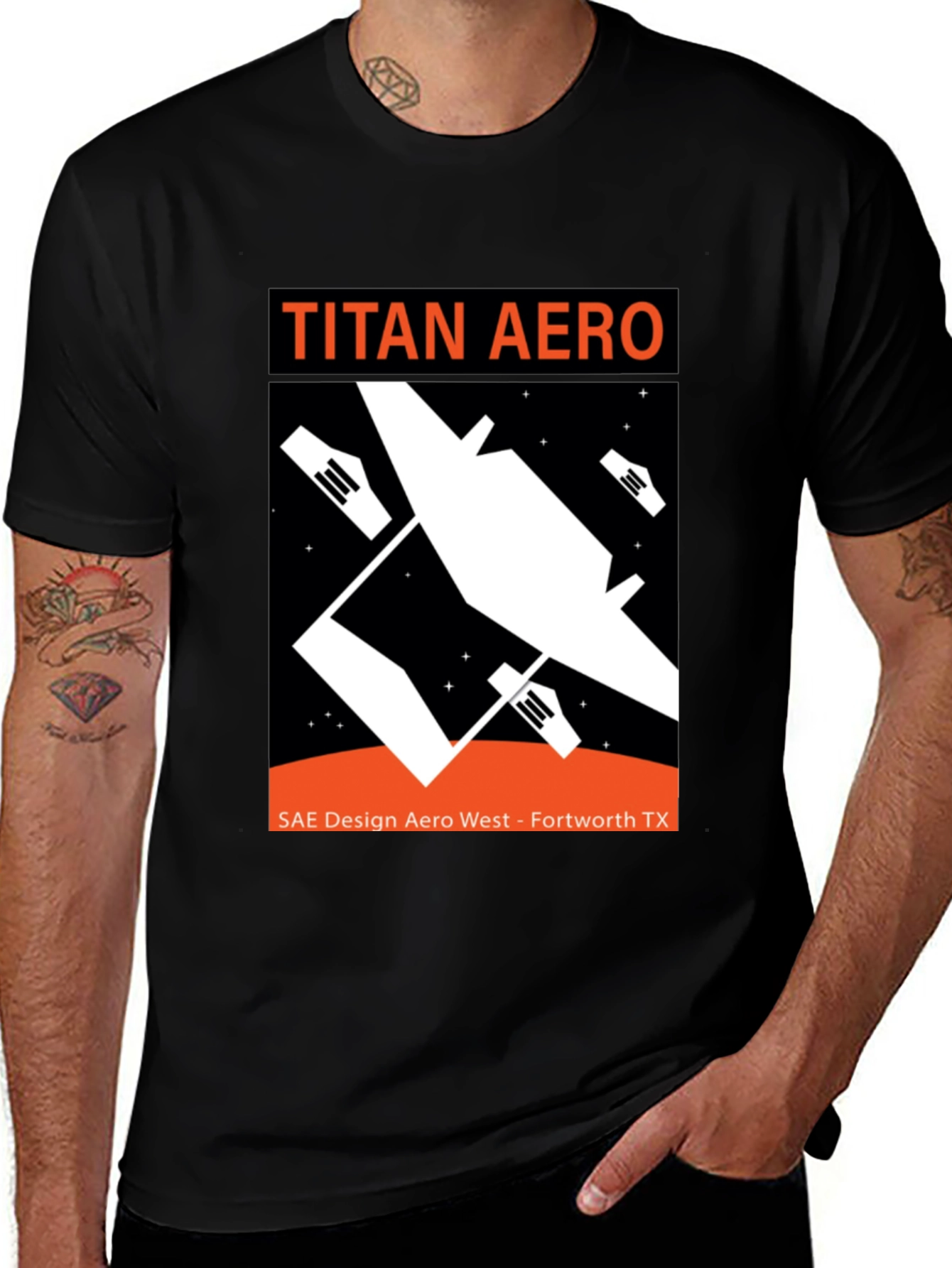 Titan Aero Graphic T-Shirt - SAE Design Fortworth