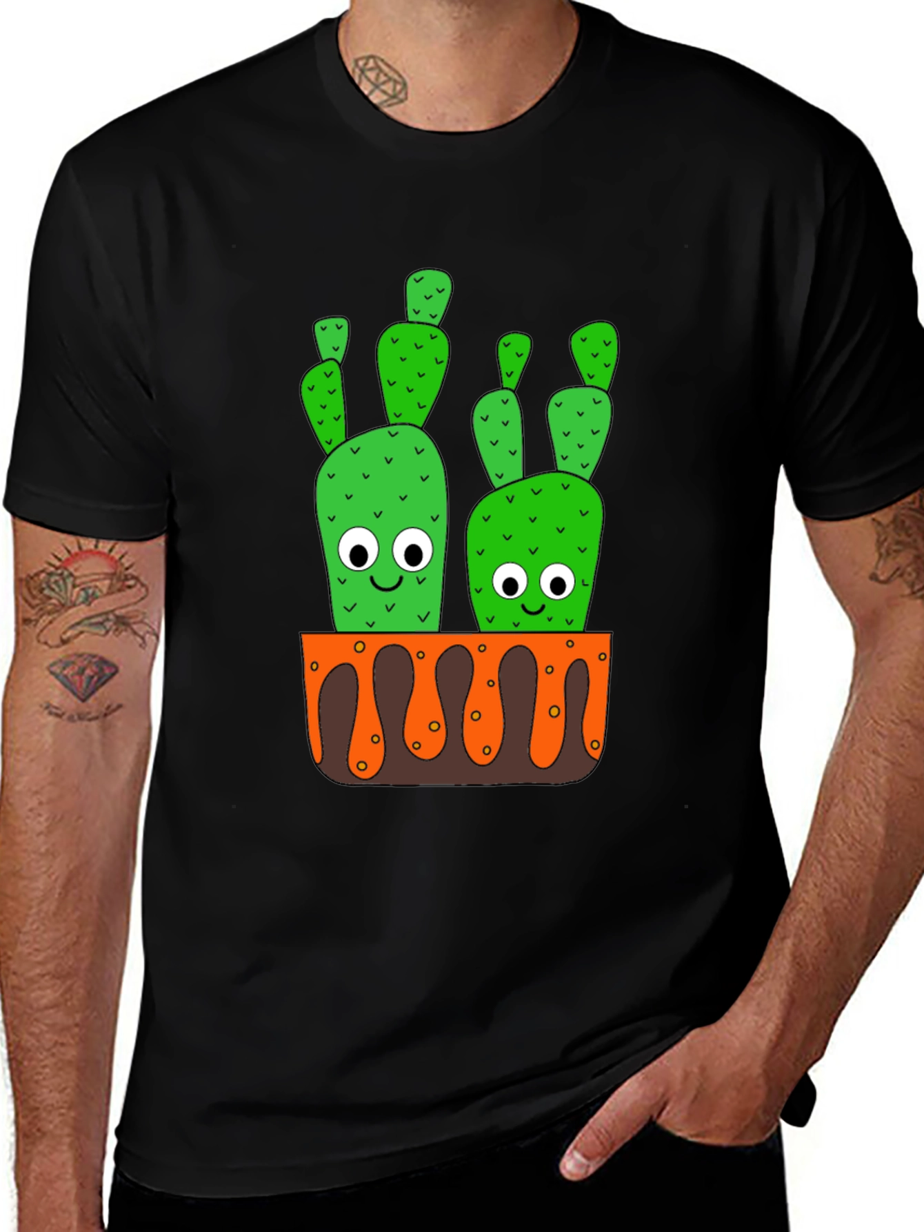 Variant 2 of Cactus Graphic Tee - Fun & Unique Design
