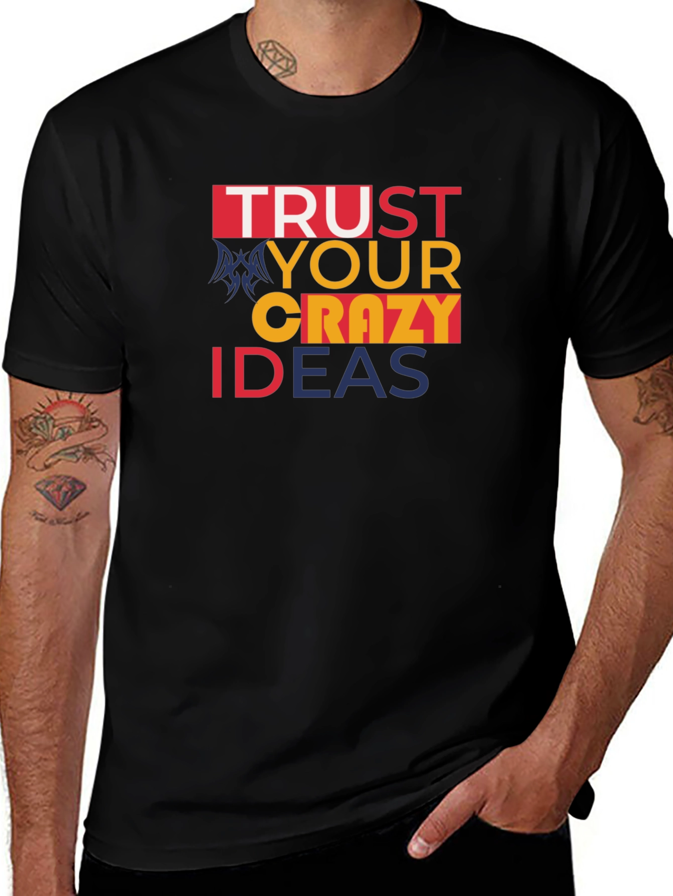 Variant 13 of Trust Your Crazy Ideas T-Shirt - Bold Graphic Tee