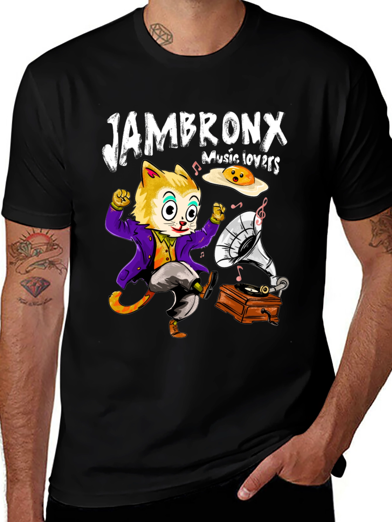 Jambronx Music Lovers Black T-Shirt