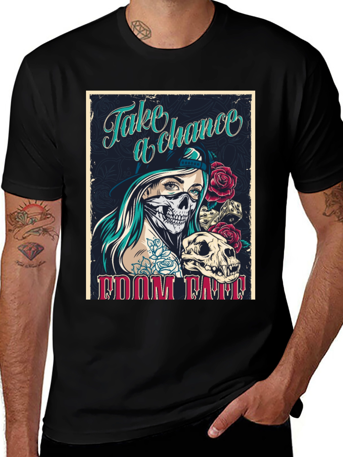 Variant 14 of Take a Chance Graphic T-Shirt