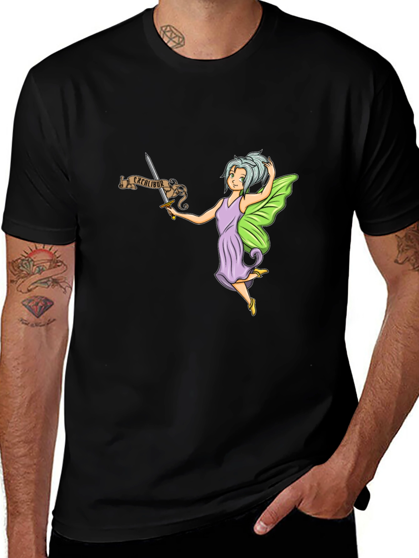 Variant 21 of Fairy Excalibur Black T-Shirt