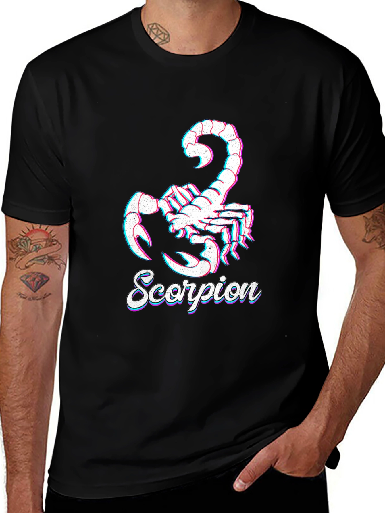 Variant 18 of Scorpion Graphic Print T-Shirt - Black