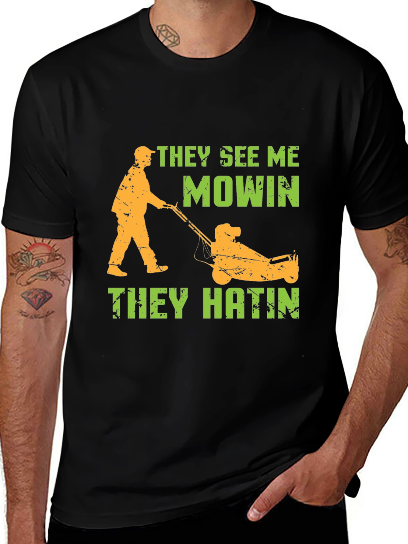 Variant 19 of They See Me Mowin' T-Shirt
