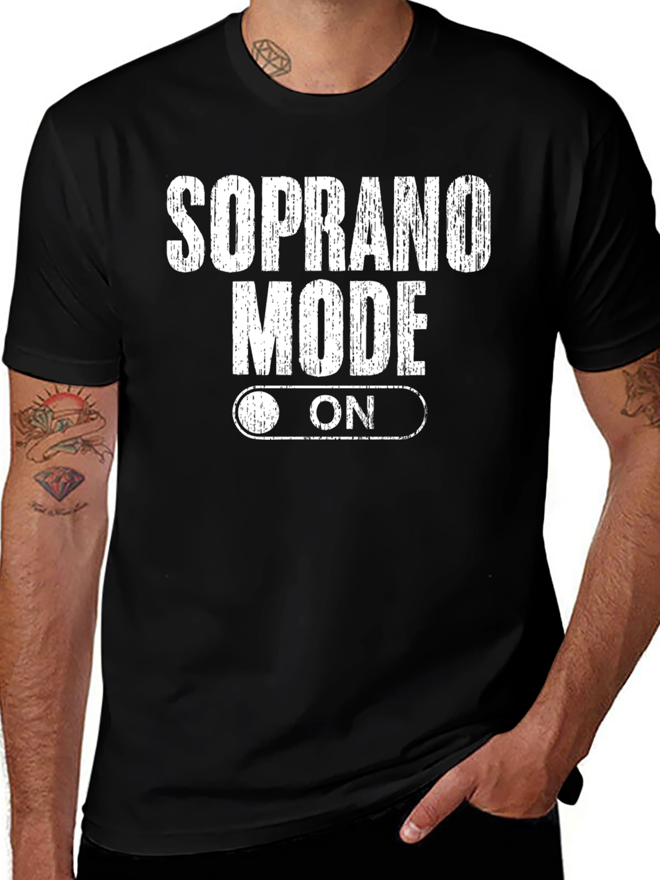 Variant 2 of Soprano Mode ON Graphic Tee - Singer Humor