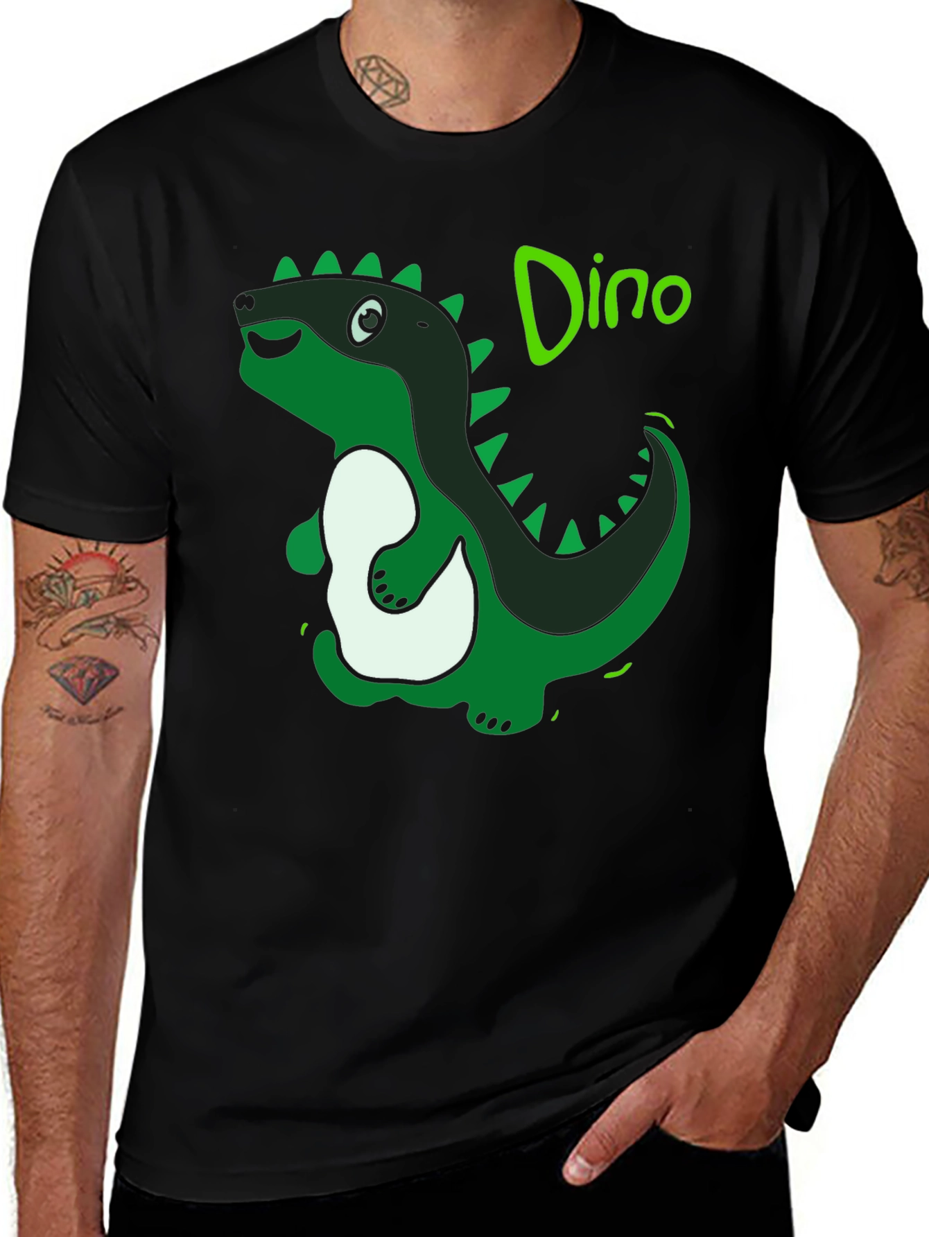 Variant 18 of Dino T-Shirt: Cartoon Dinosaur Graphic Tee
