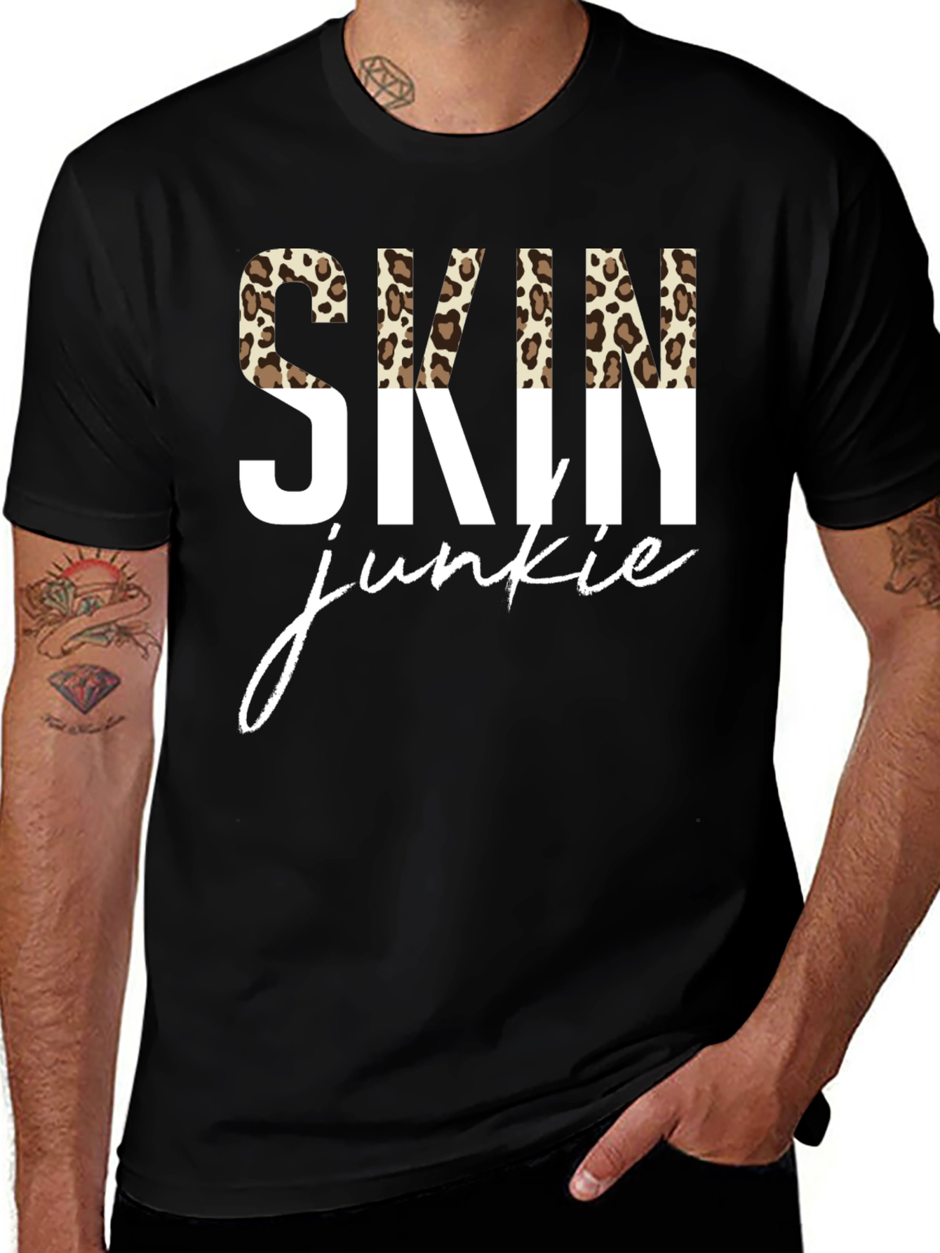Variant 29 of Skin Junkie Leopard Print Graphic Tee