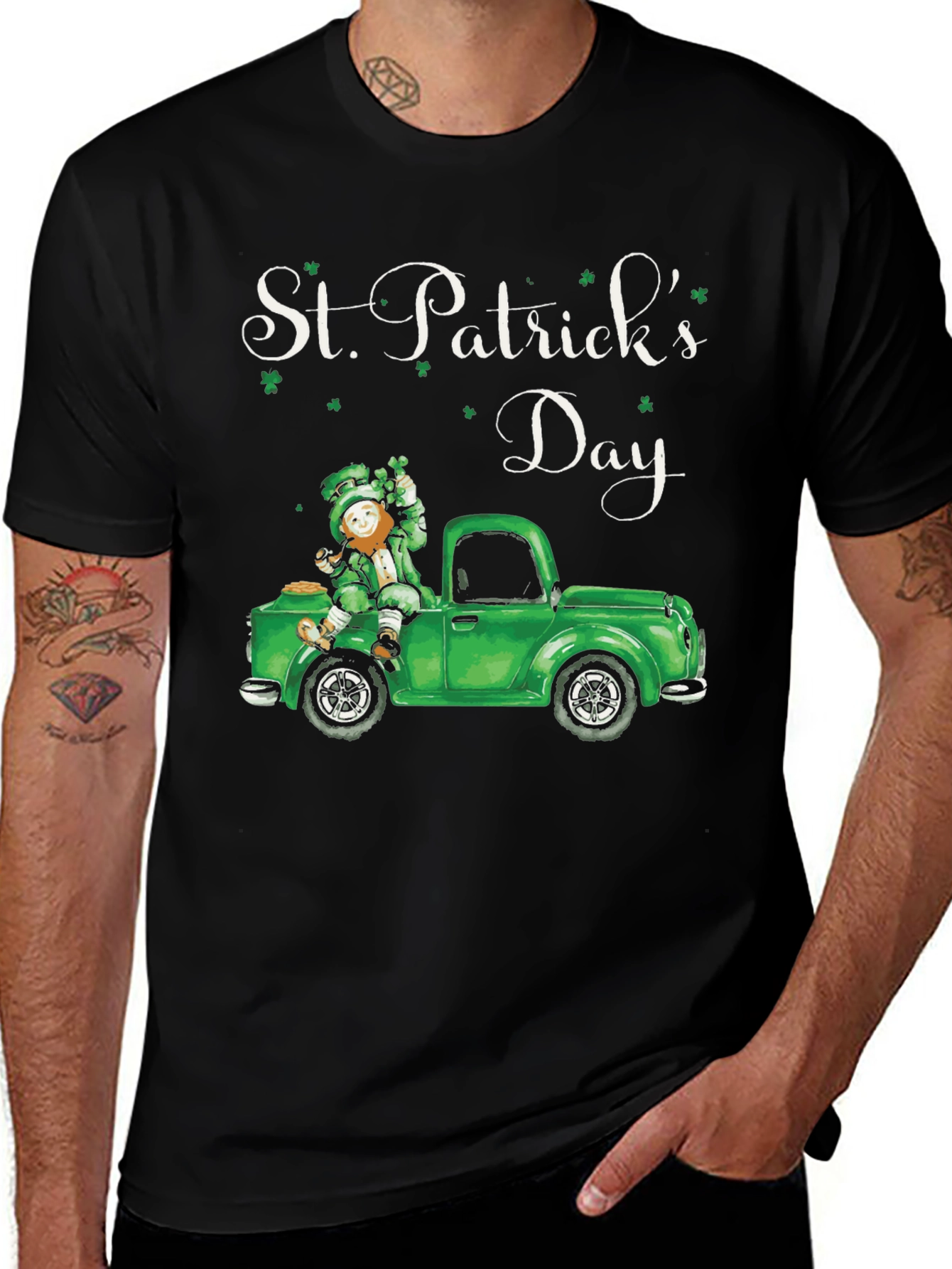 Variant 25 of St. Patrick's Day Leprechaun Truck T-Shirt